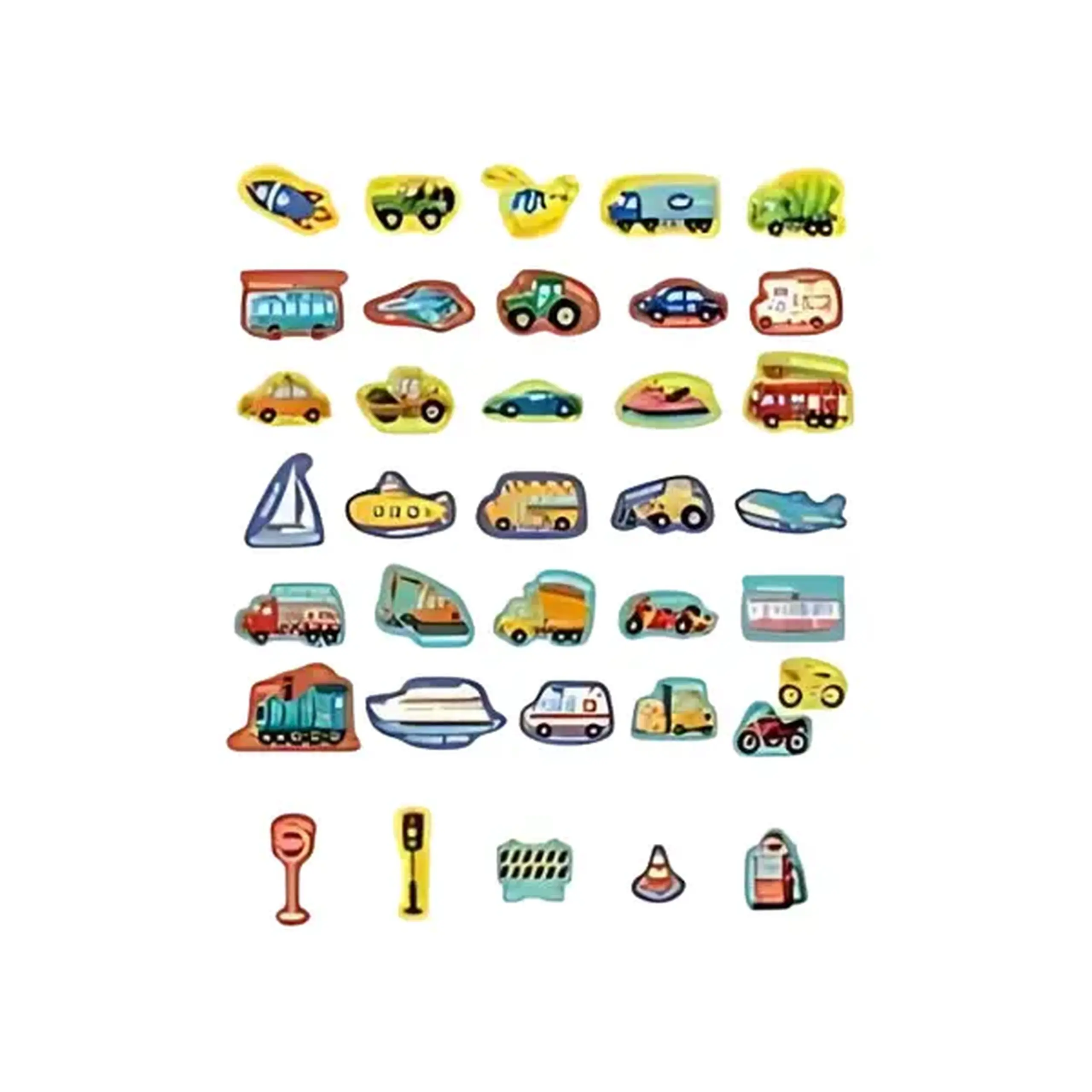 Figure magnetice "Transport", 36 elem.