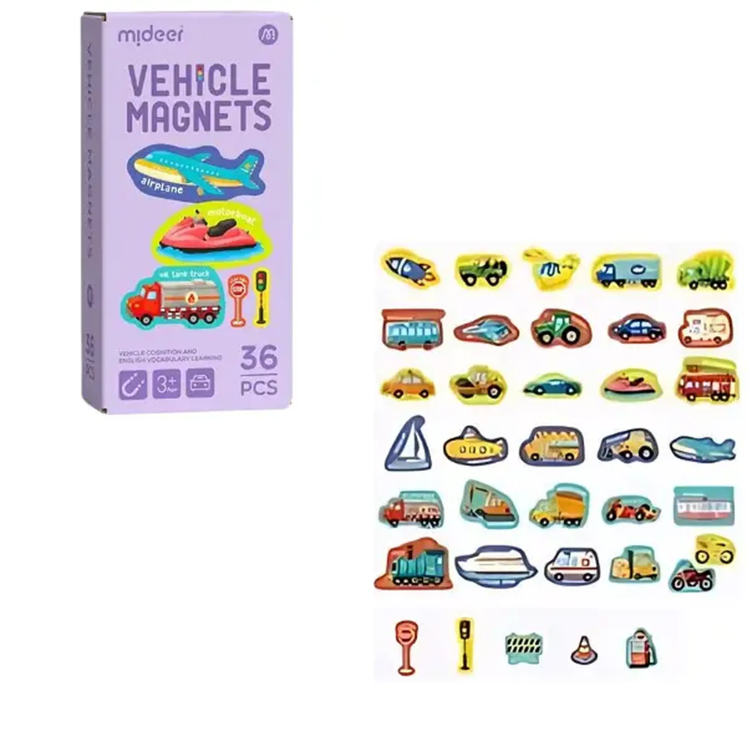 Figure magnetice "Transport", 36 elem.