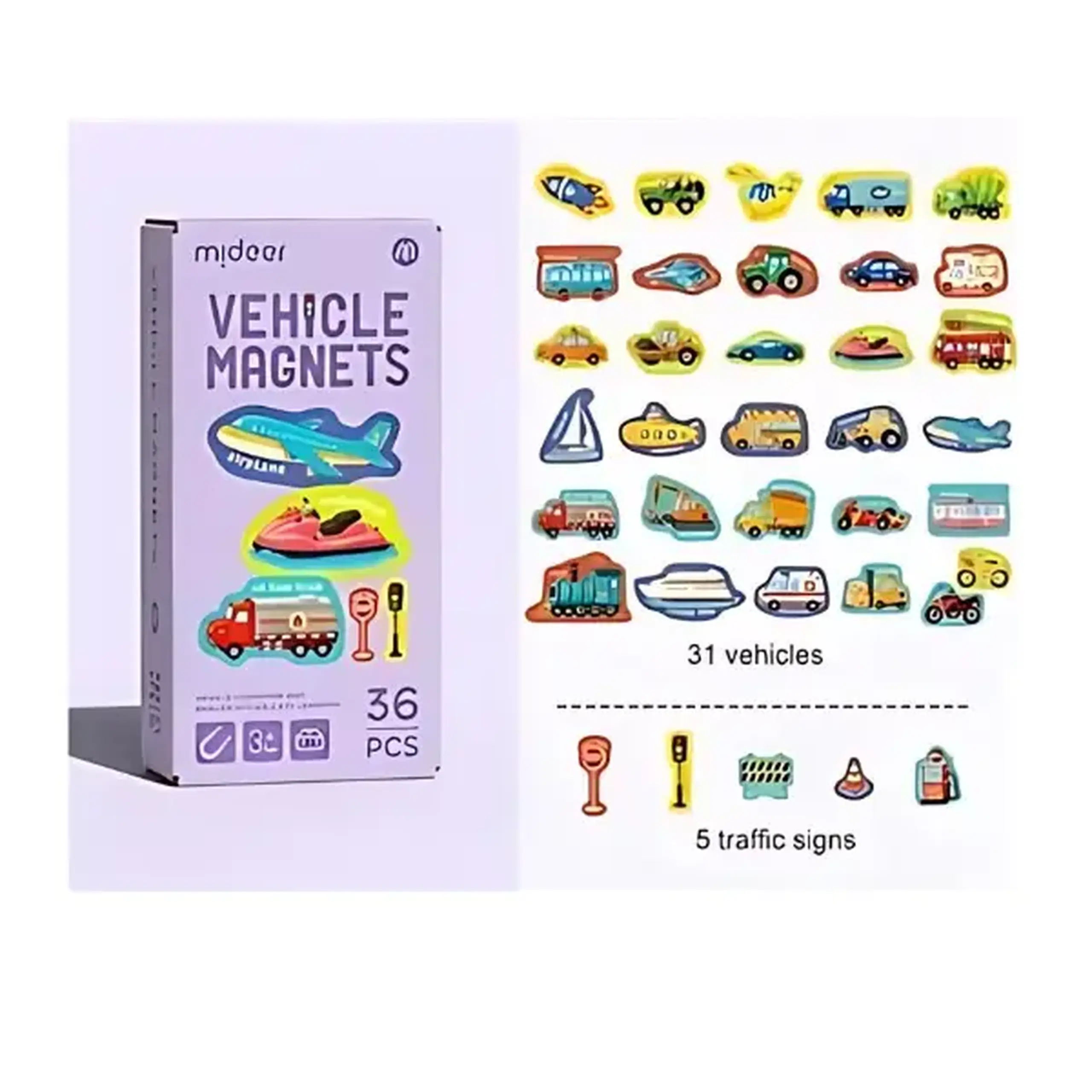 Figure magnetice "Transport", 36 elem.
