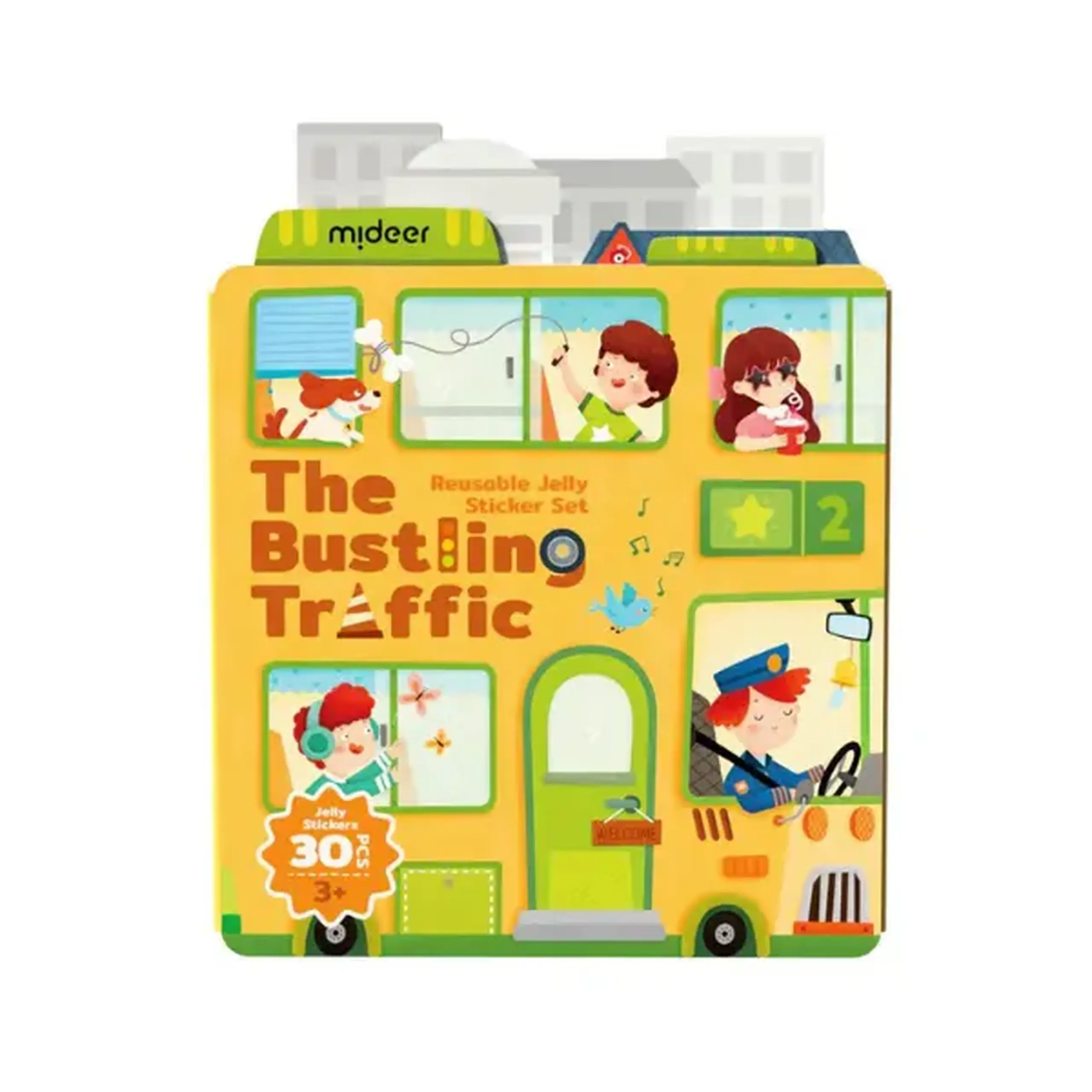 Set de Stickere Gelatinoase Reutilizabile „Trafic Aglomerat”