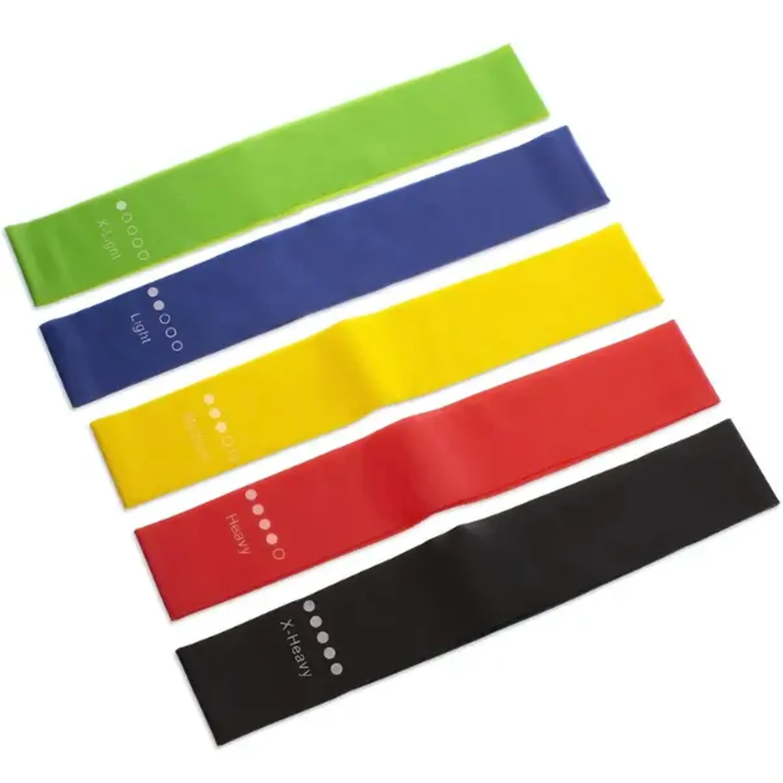 Set 5 benzi elastice de fitness din latex
