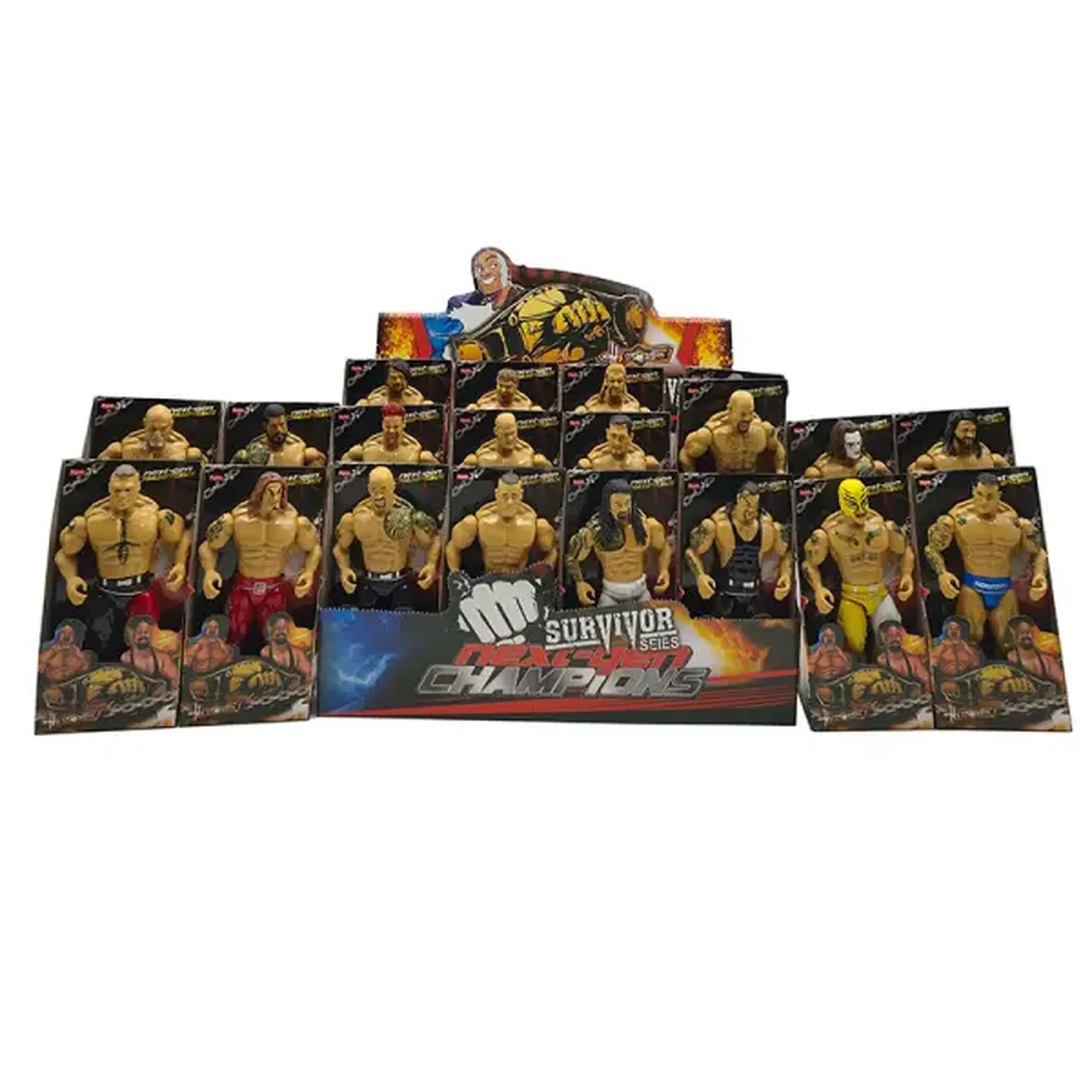 Superstaruri Wrestling: Set de campioni (24 buc.)