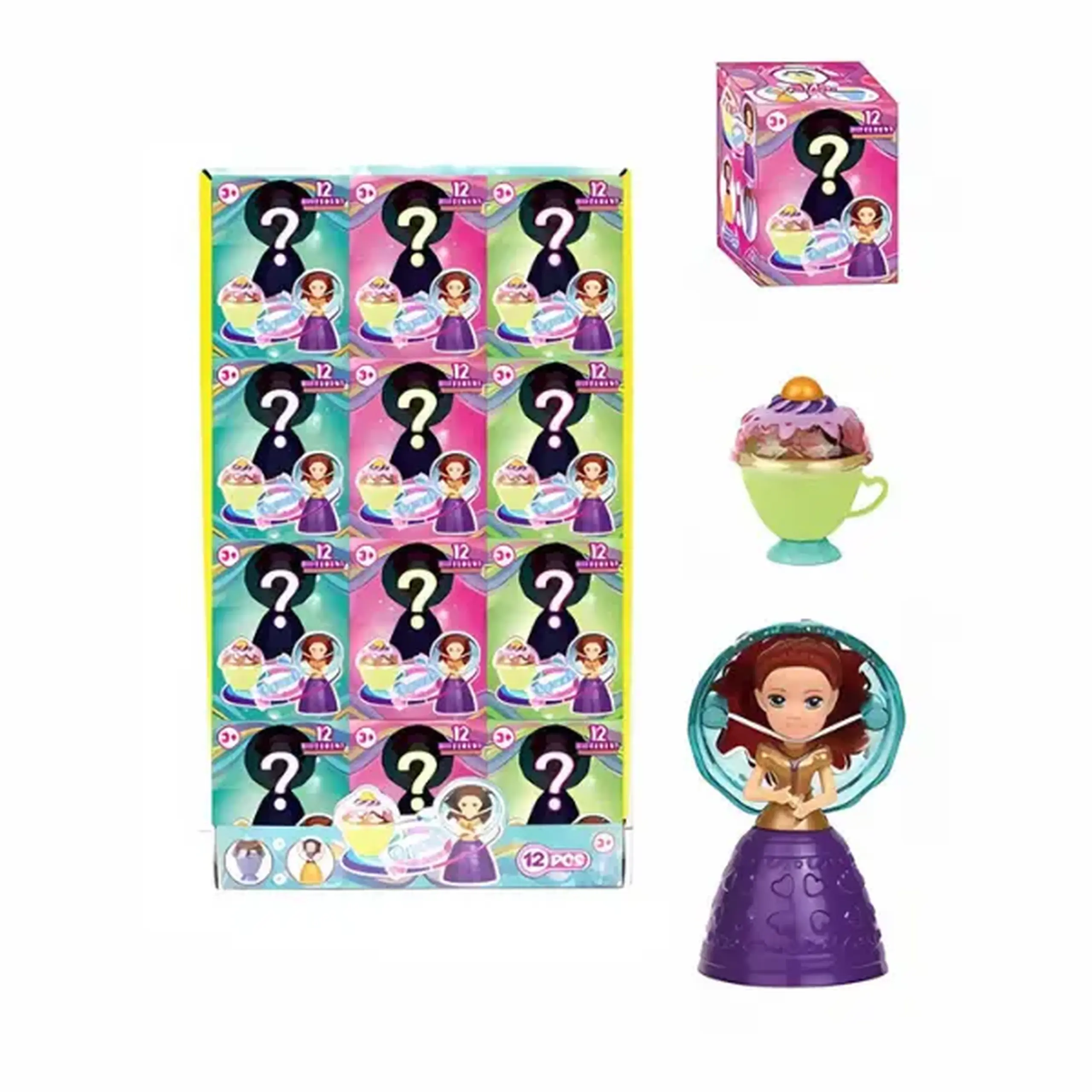 Mini-păpușă "Prințesa în cupcake" 12 stiluri