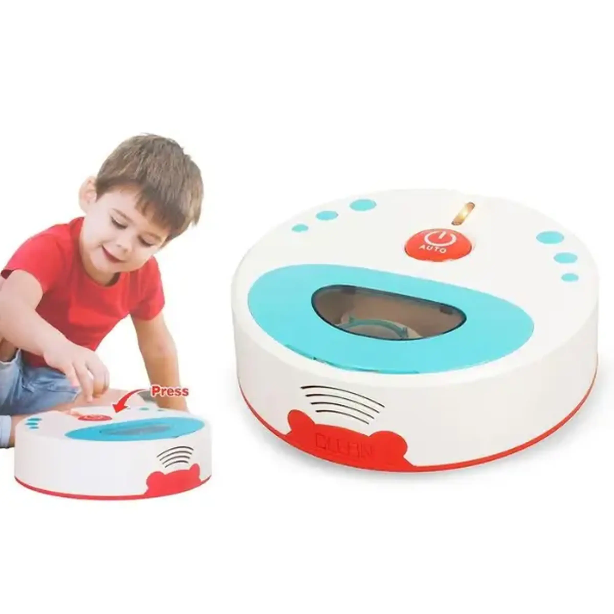 Mini-aspirator robot pentru copii "Curățenie Distractivă"