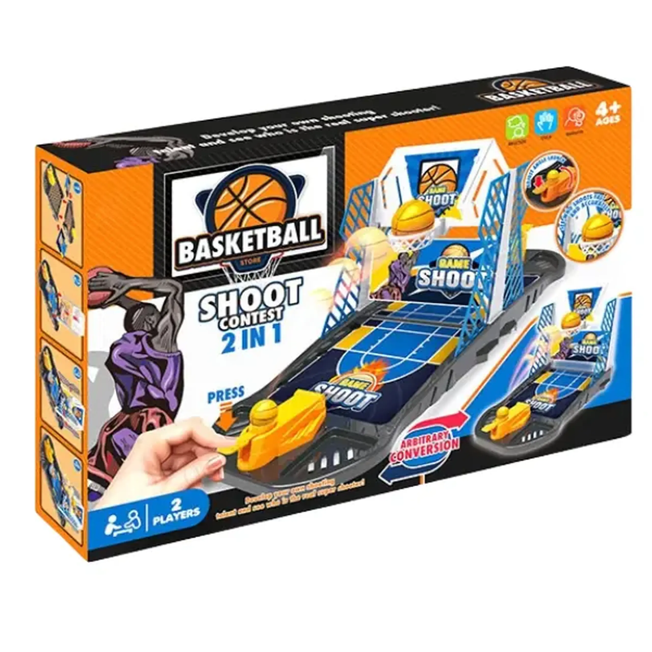 Joc de masă "Mini-basket", 2 în 1