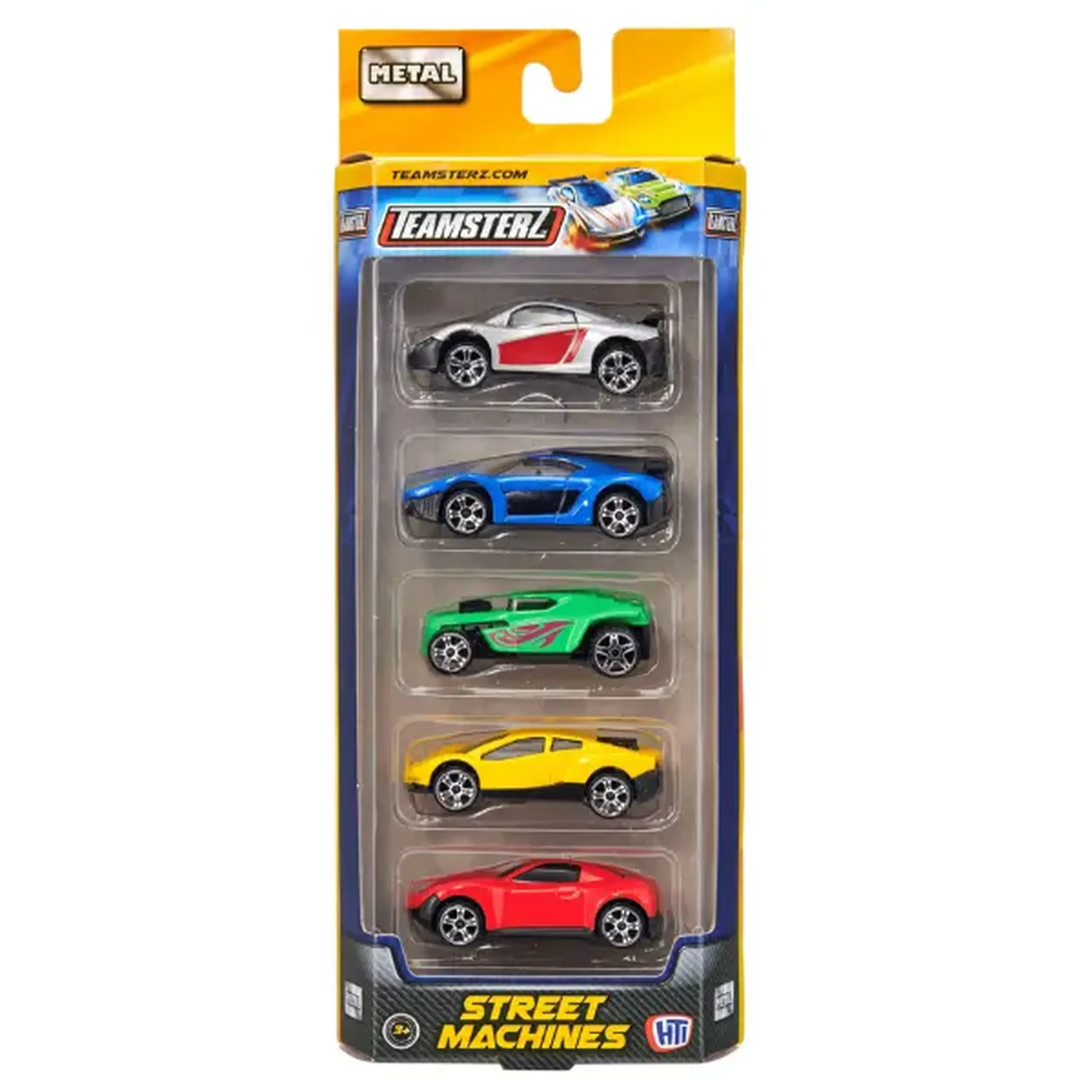 Set de 5 mașini Teamsterz Street Machines Die-Cast, în as.