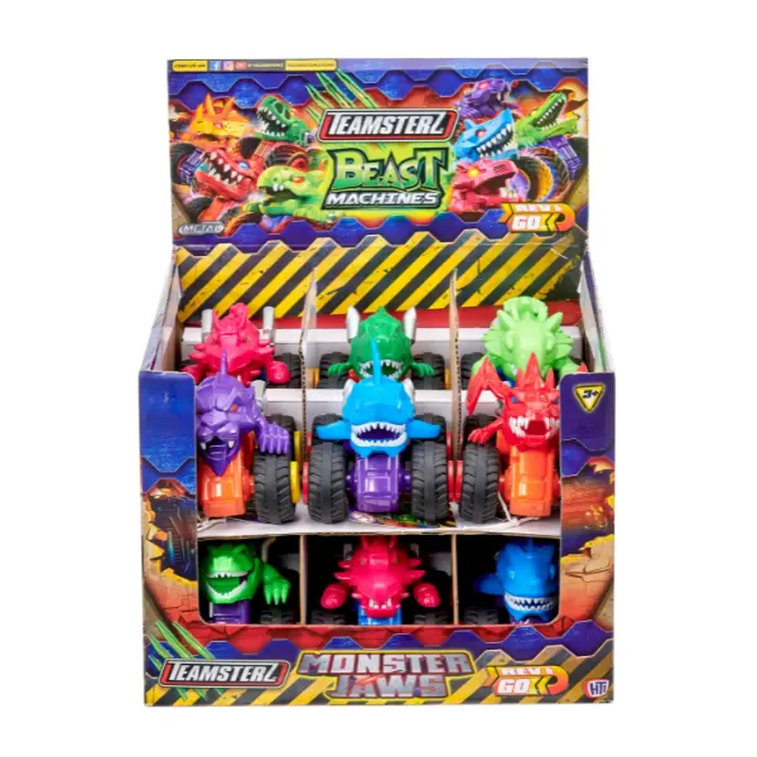 Mașinuța-monstru Teamsterz Beast Machines Monster Jaws, în as.