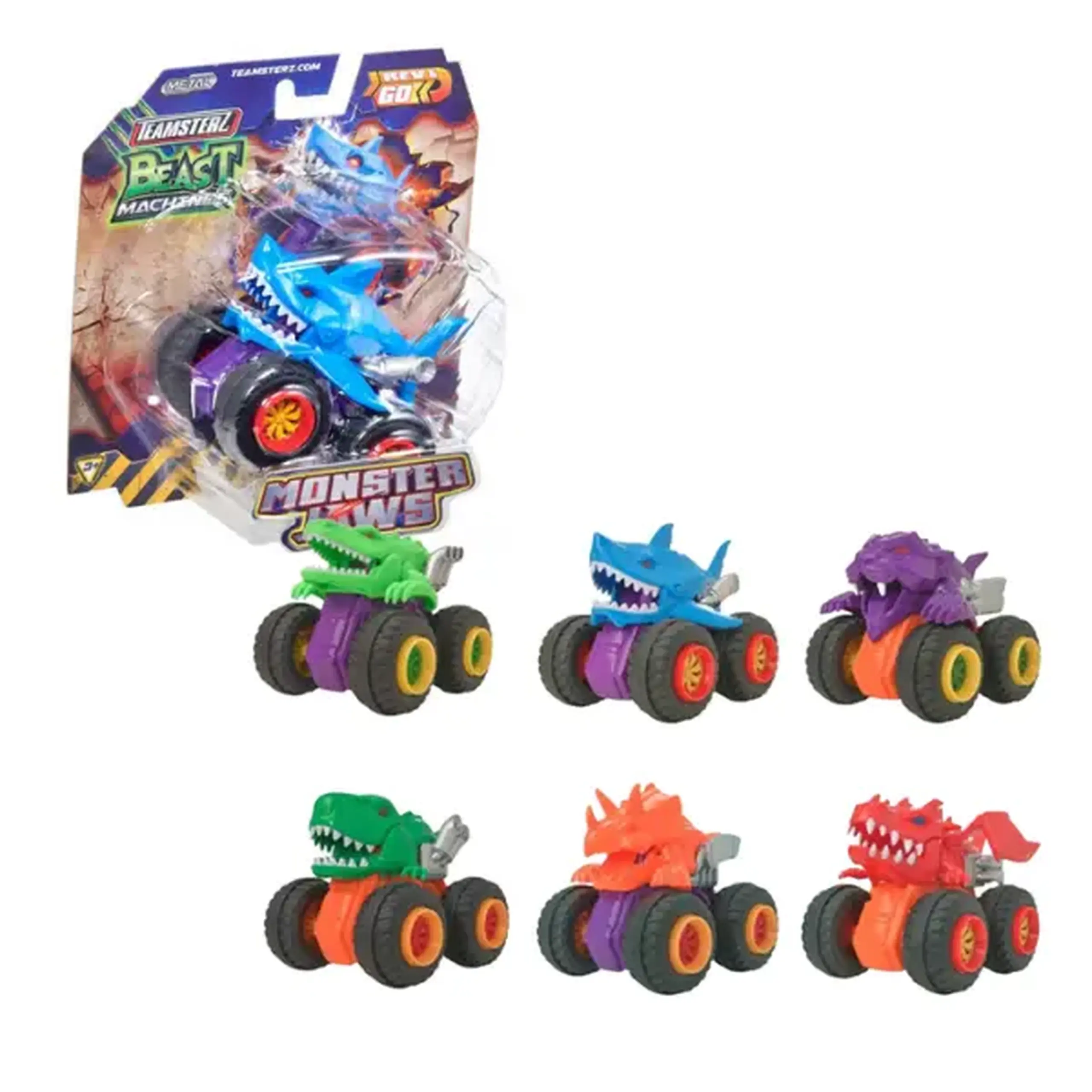 Mașinuța-monstru Teamsterz Beast Machines Monster Jaws, în as.