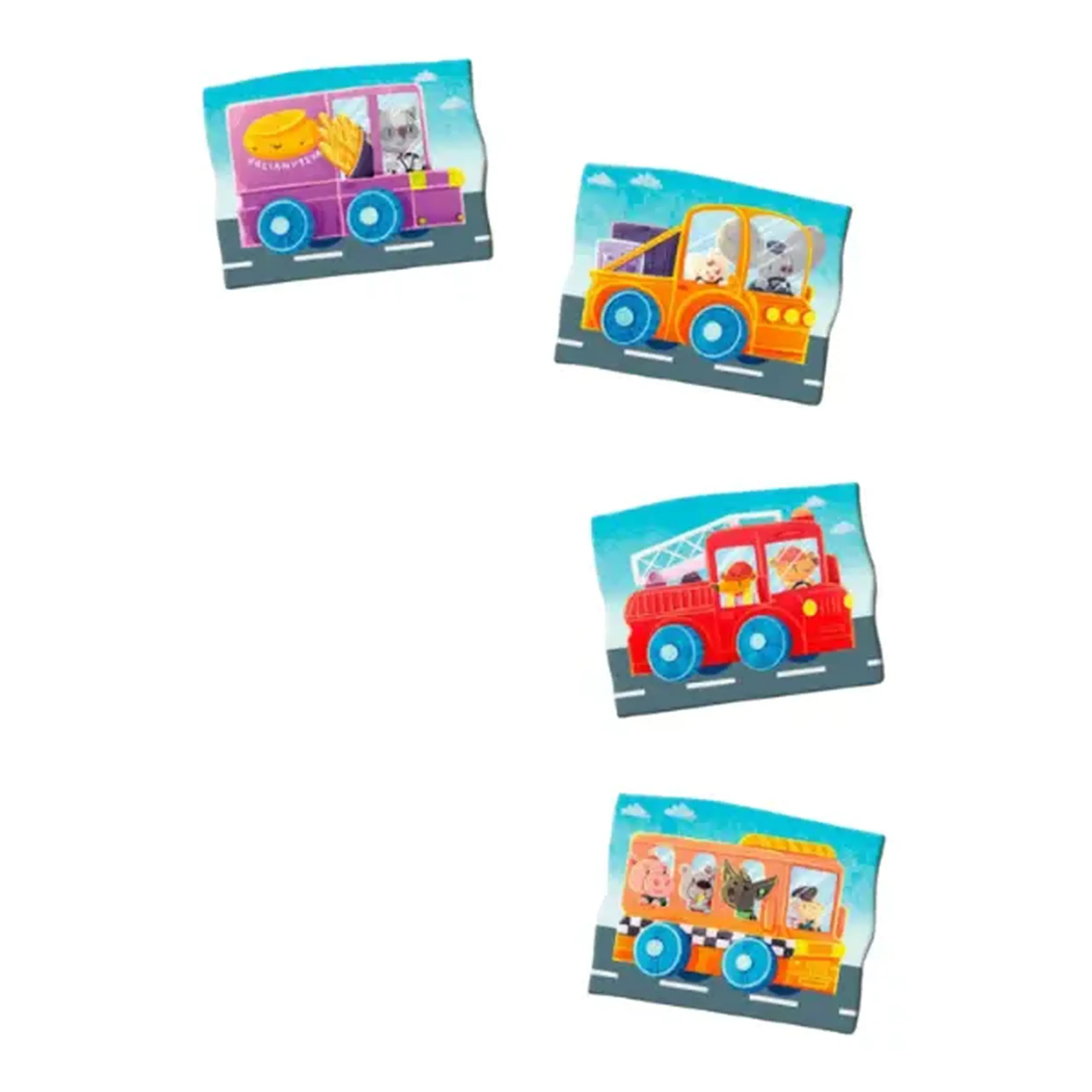 Joc magnetic "Călătorie cu mașina", 8 elem.