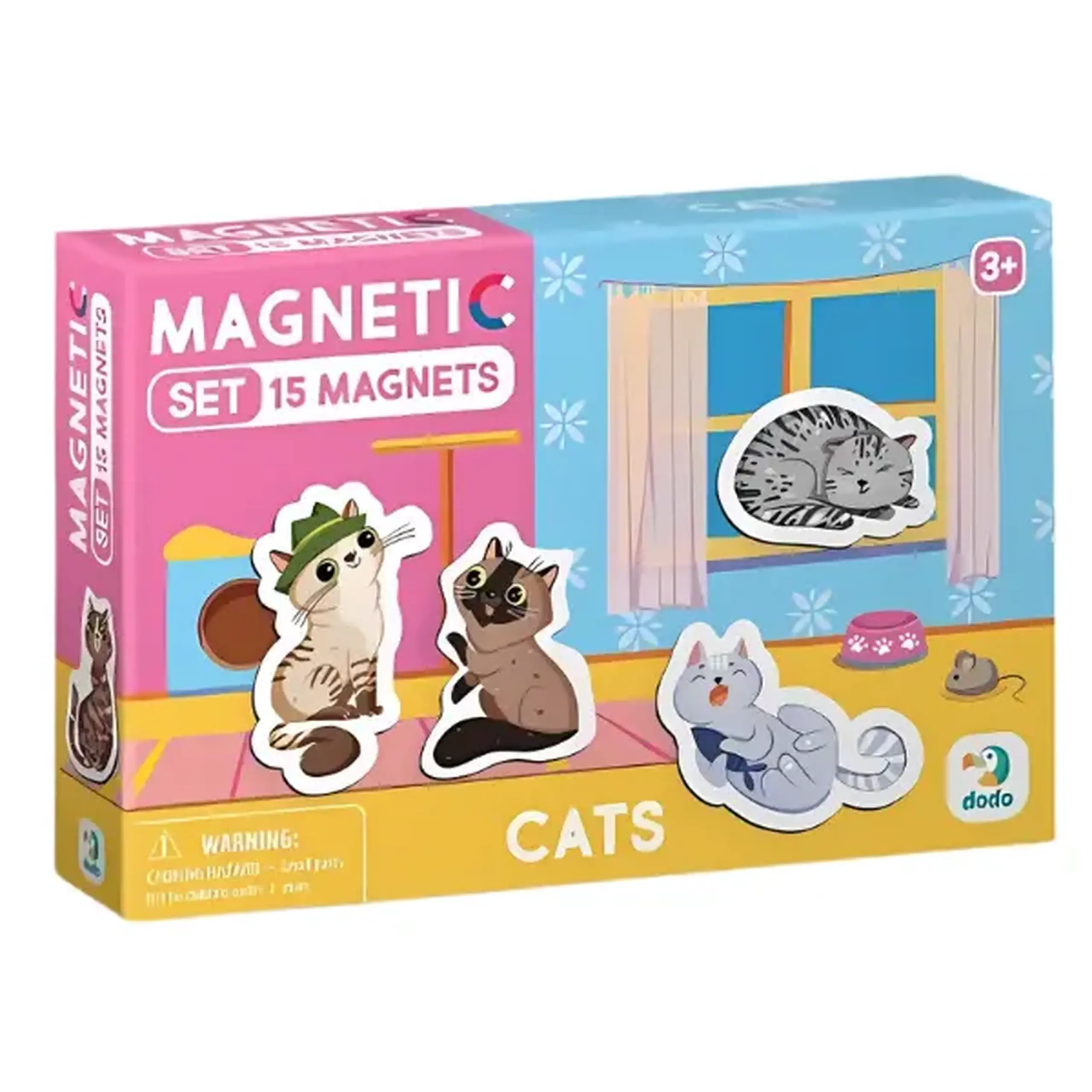 Joc magnetic "Pisici", 15 elem.