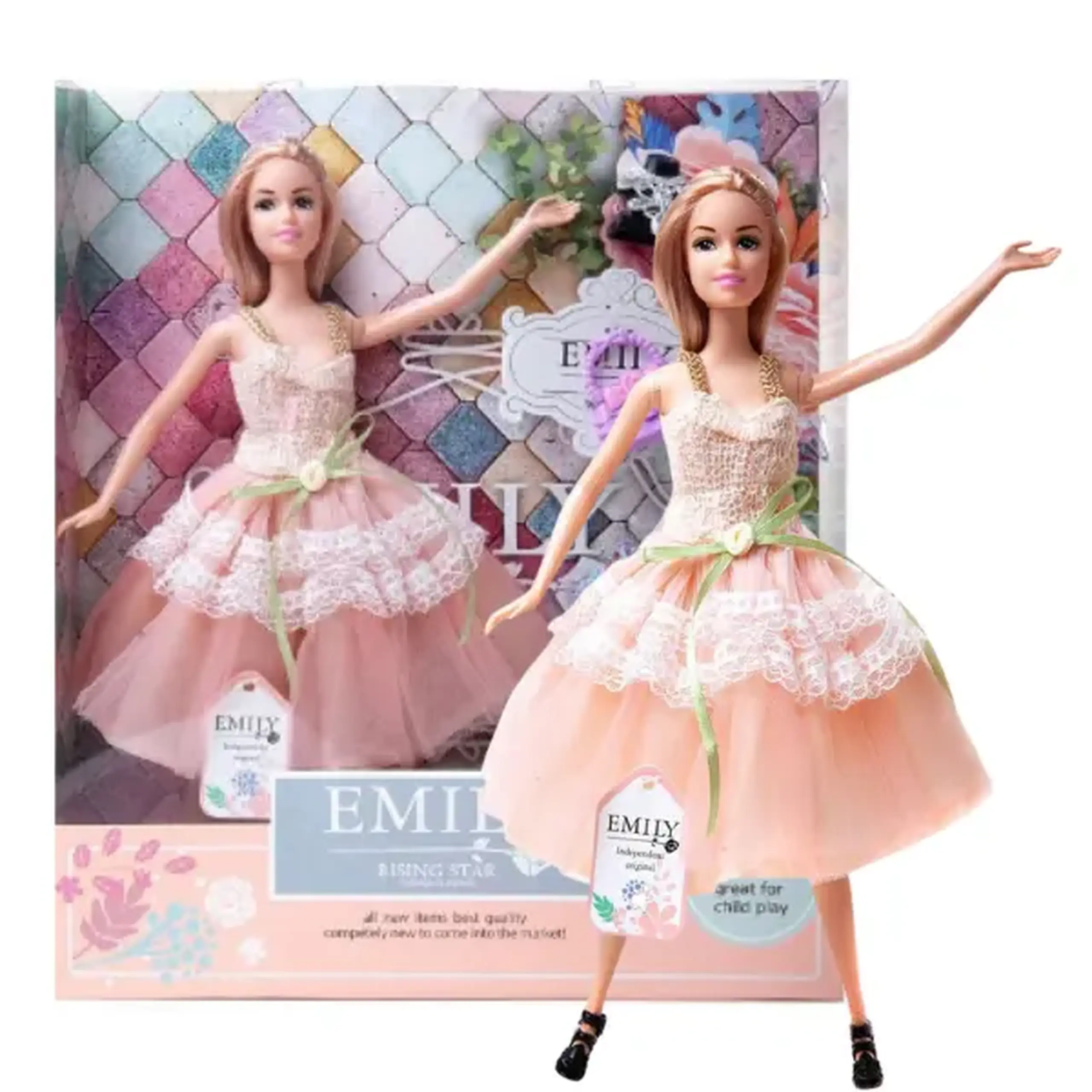 Păpușa Emily "Seria cu poșetă și accesorii"