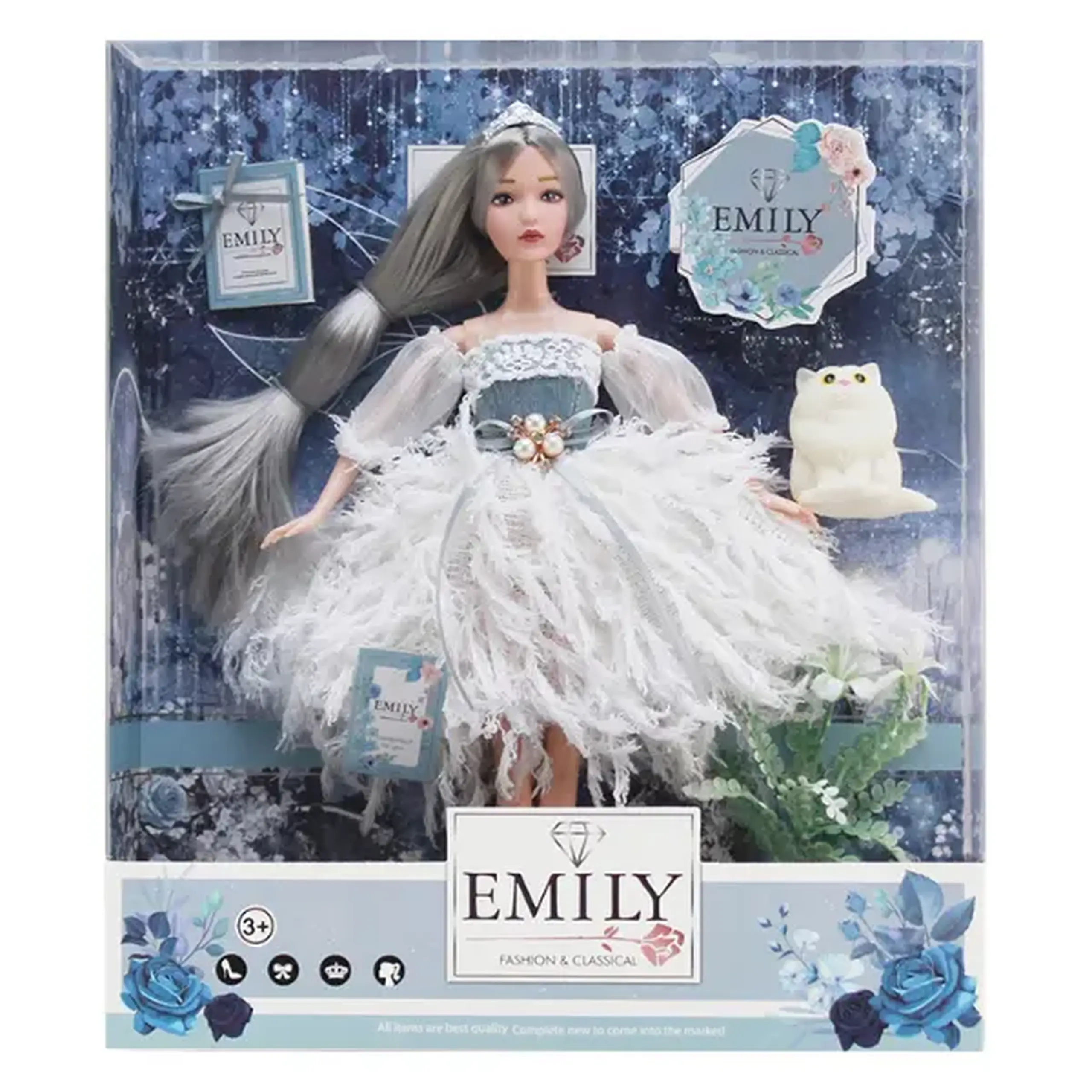Papusa Emily "Seria cu animalut si accesorii"