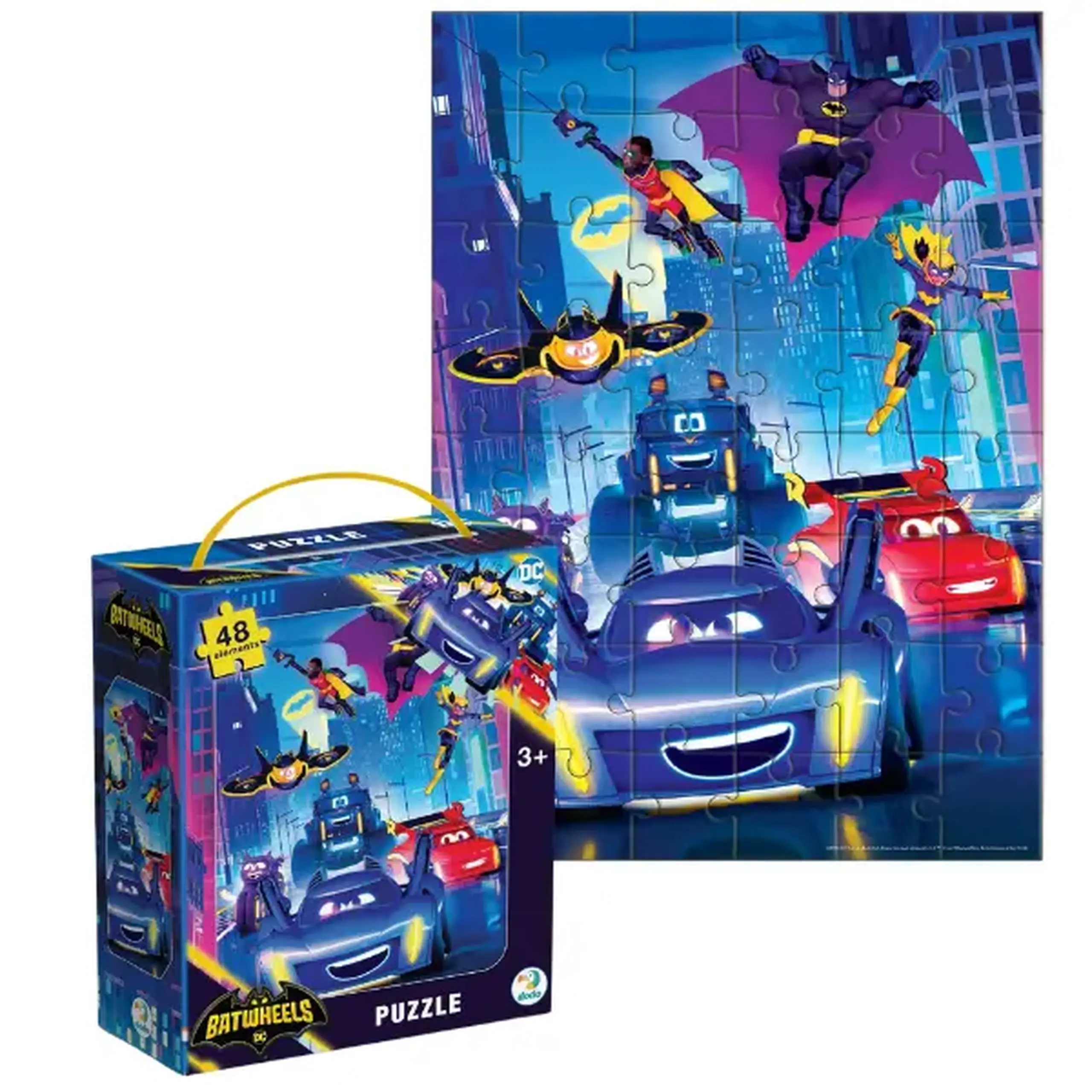 Puzzle «Batwheels: Întâlniți-i pe Batwheels», 48 elem.