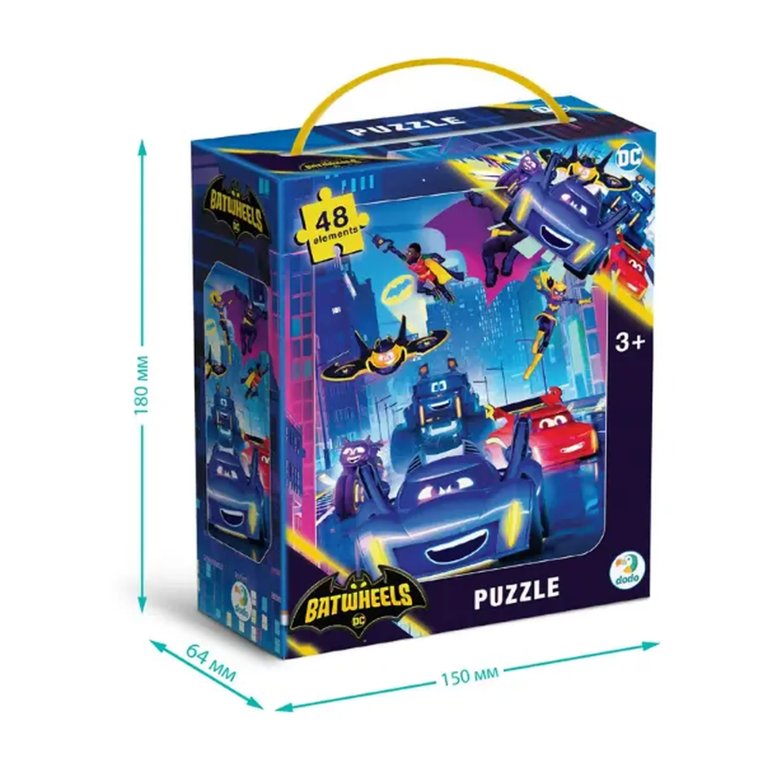 Puzzle «Batwheels: Întâlniți-i pe Batwheels», 48 elem.