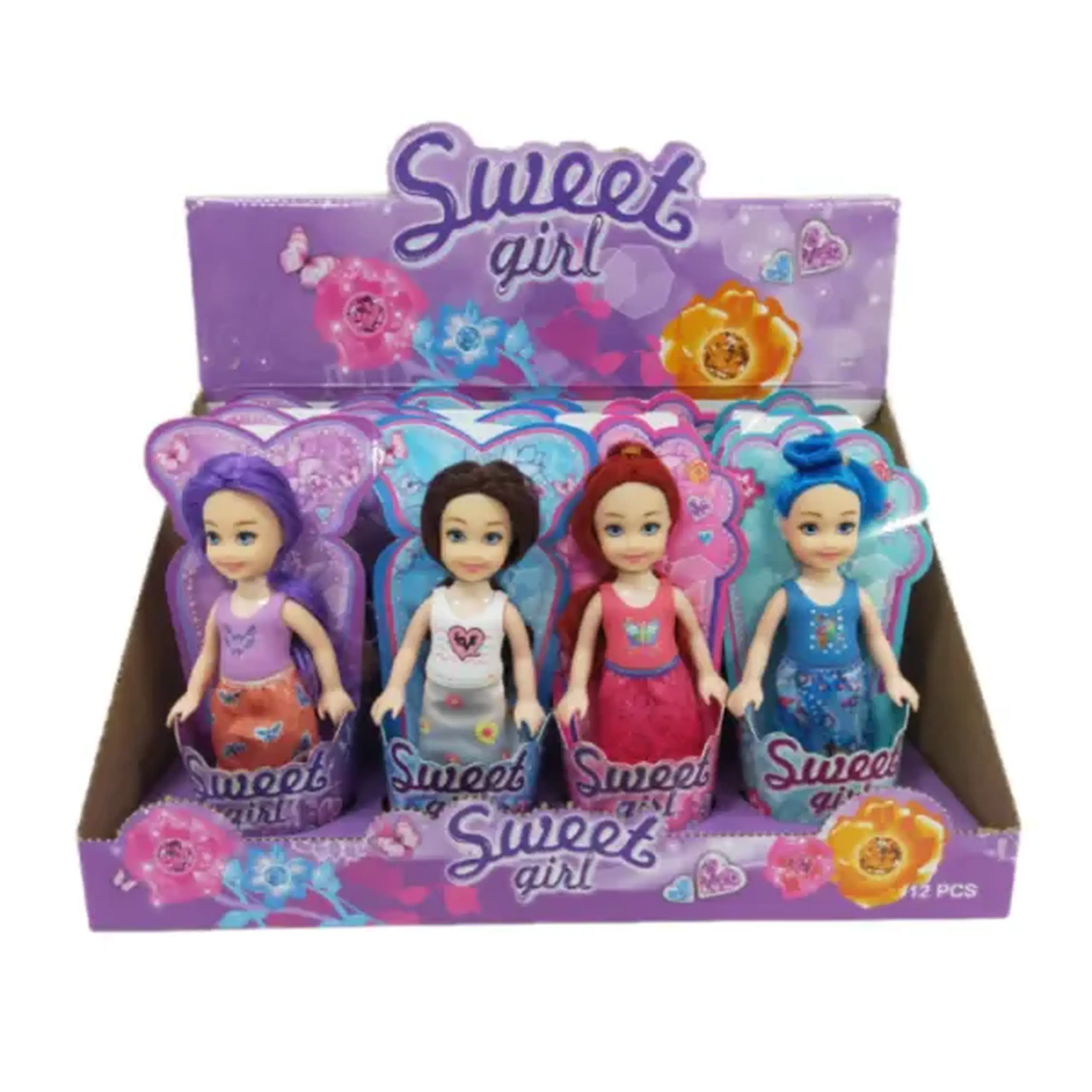 Mini păpușa "Sweet girl" 15cm, (as.)