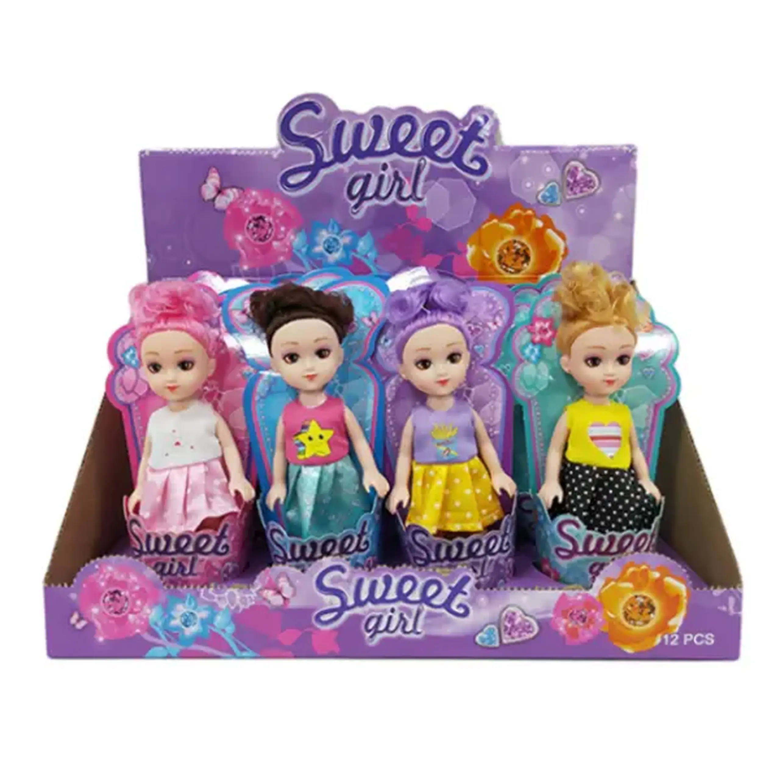 Mini păpușa "Sweet girl" 15cm, (as.)