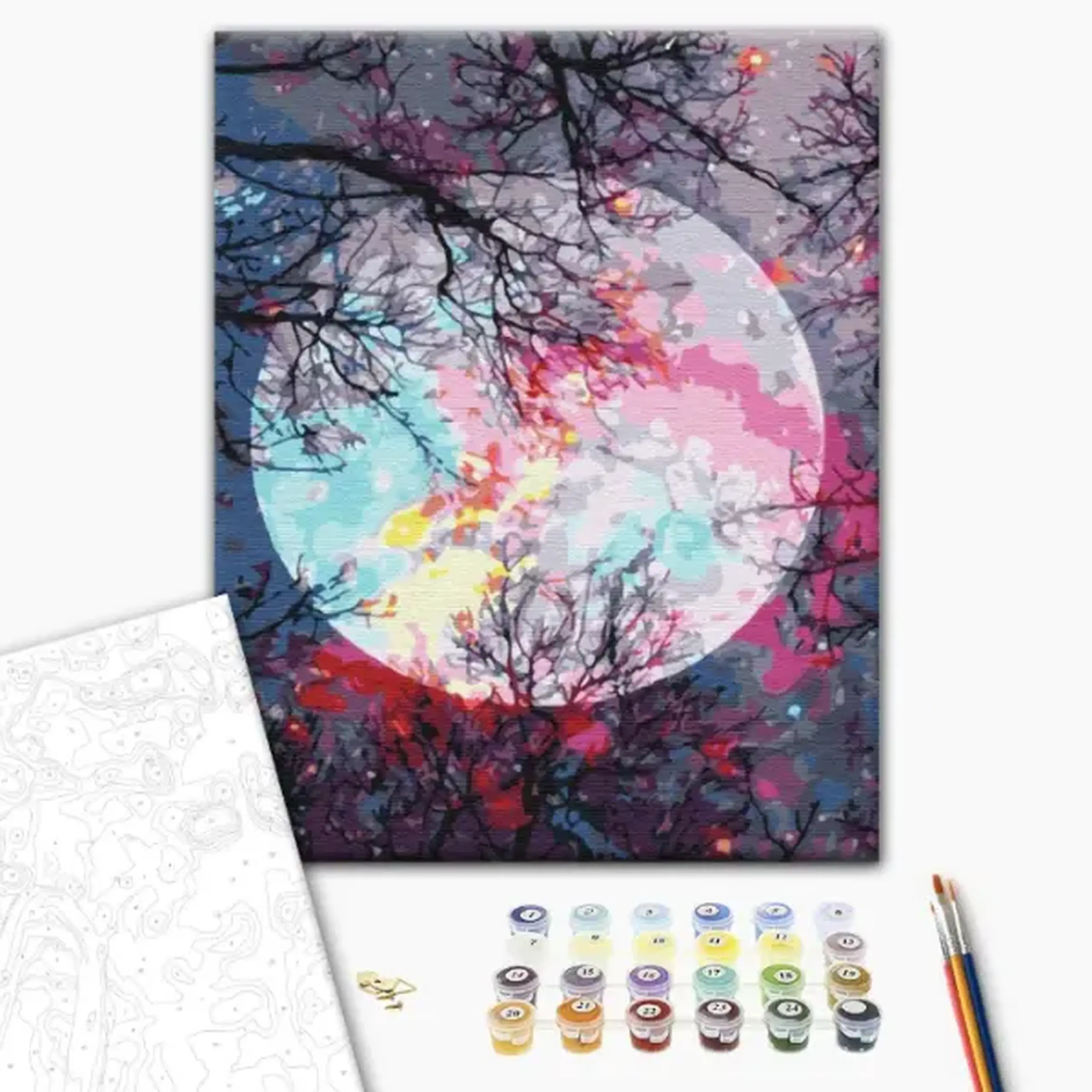 Pictură pe numere 40*50 сm (în cutie) – Cu vedere la lună
