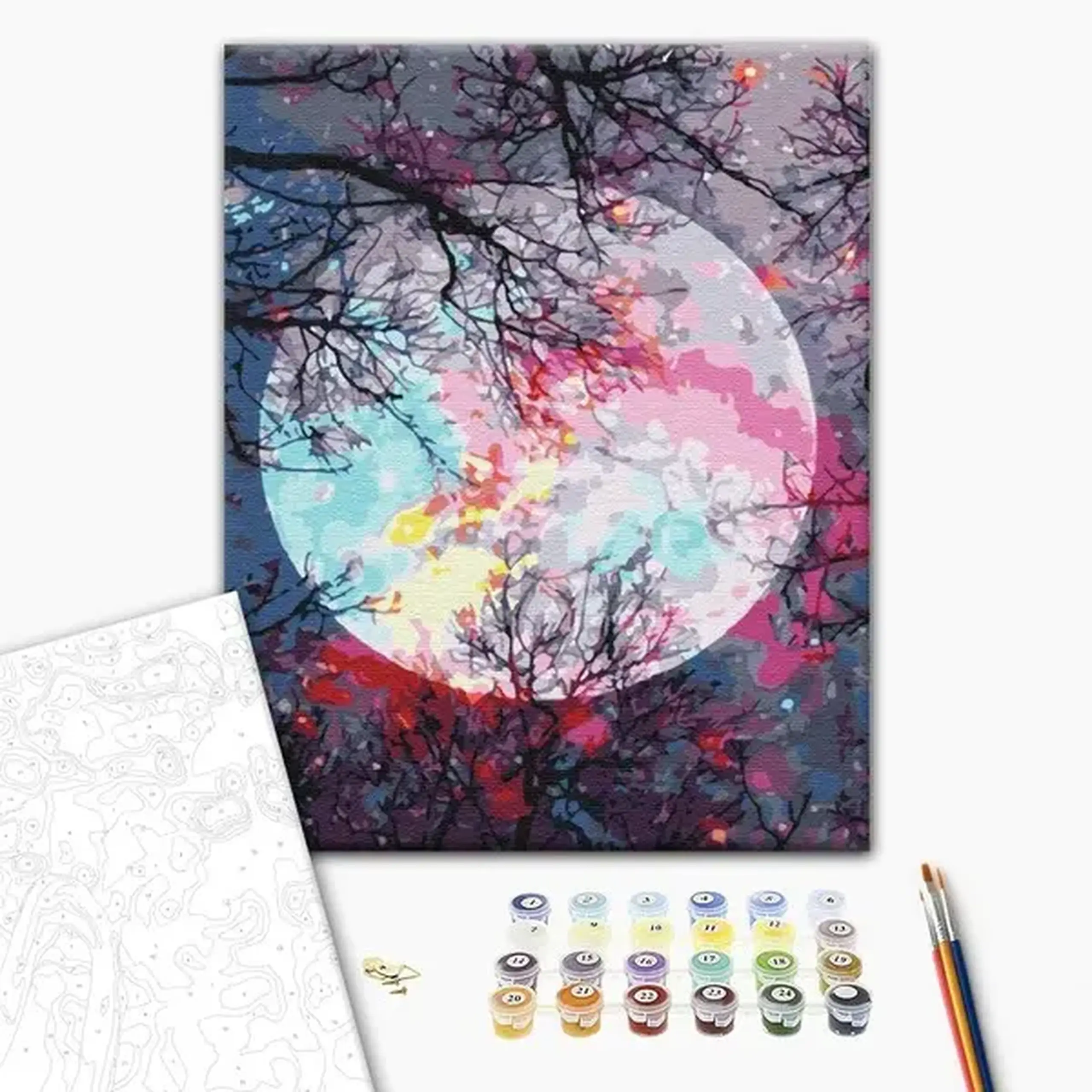 Pictură pe numere 40*50 сm (în cutie) – Cu vedere la lună