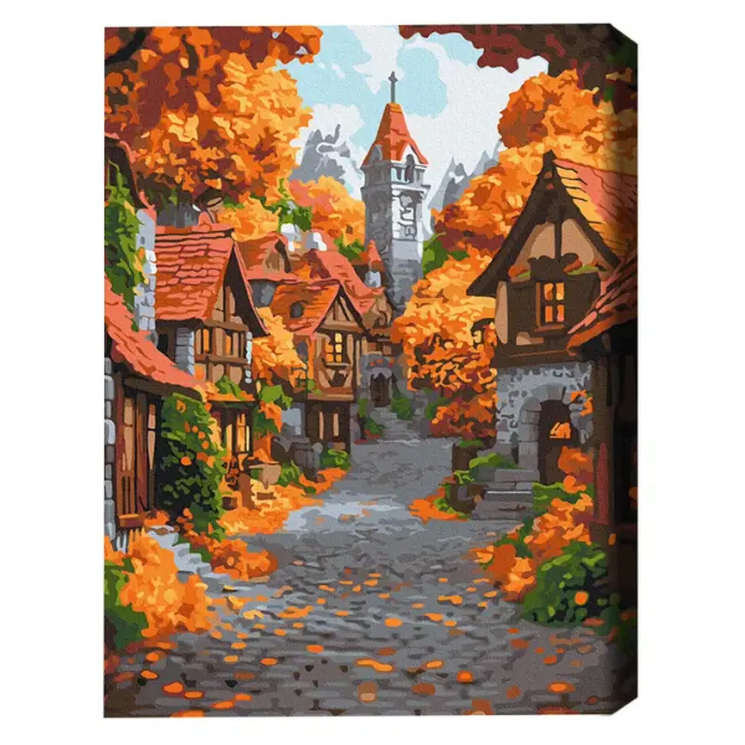 Pictură pe numere 40×50 (în cutie) – Orașul octombrie
