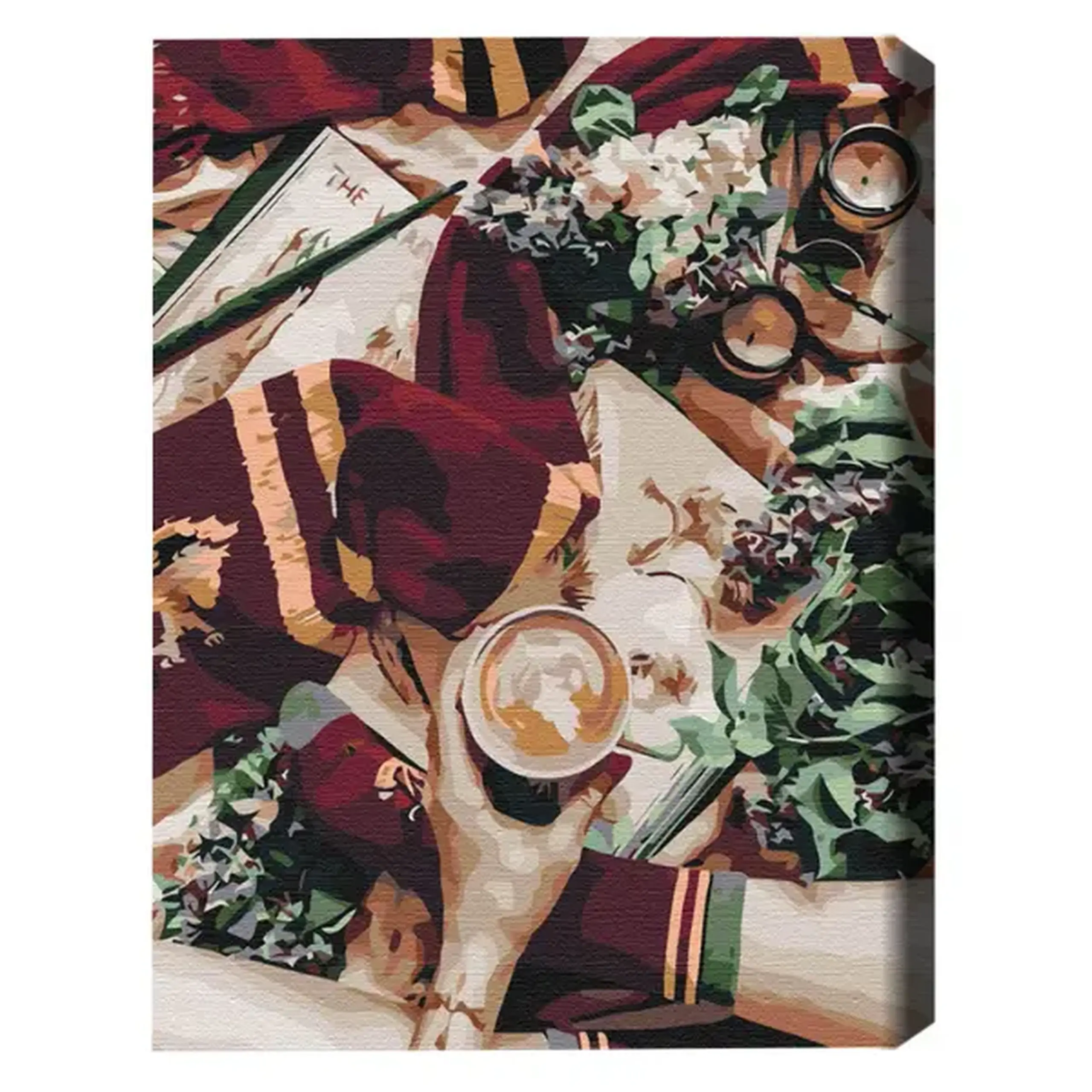 Pictură pe numere 40х50 cm (fără cutie) – La cafea în Hogwarts