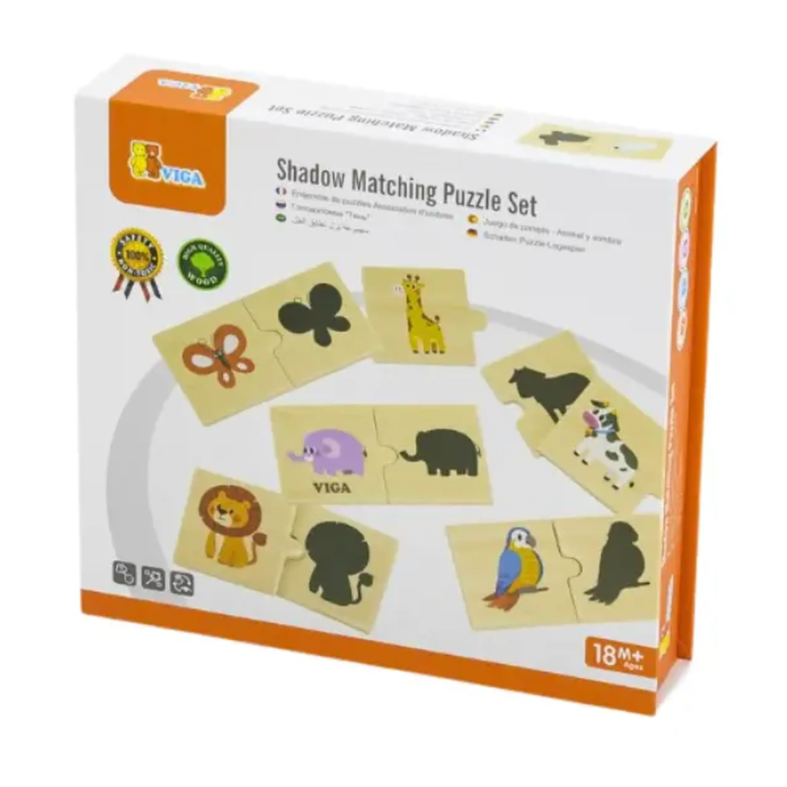 Joc logic de puzzle "Animale", 24 piese