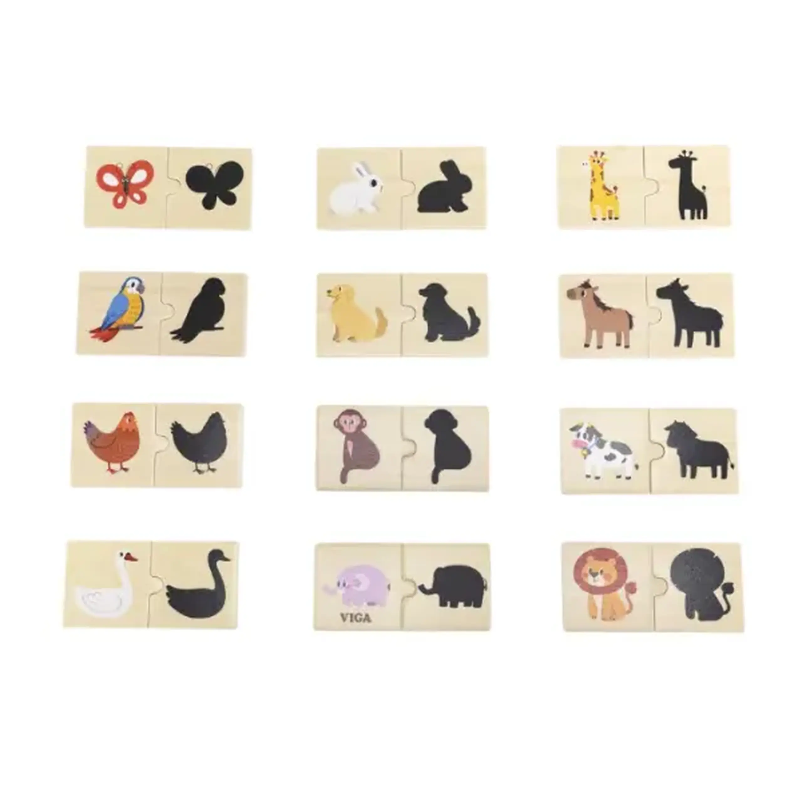 Joc logic de puzzle "Animale", 24 piese