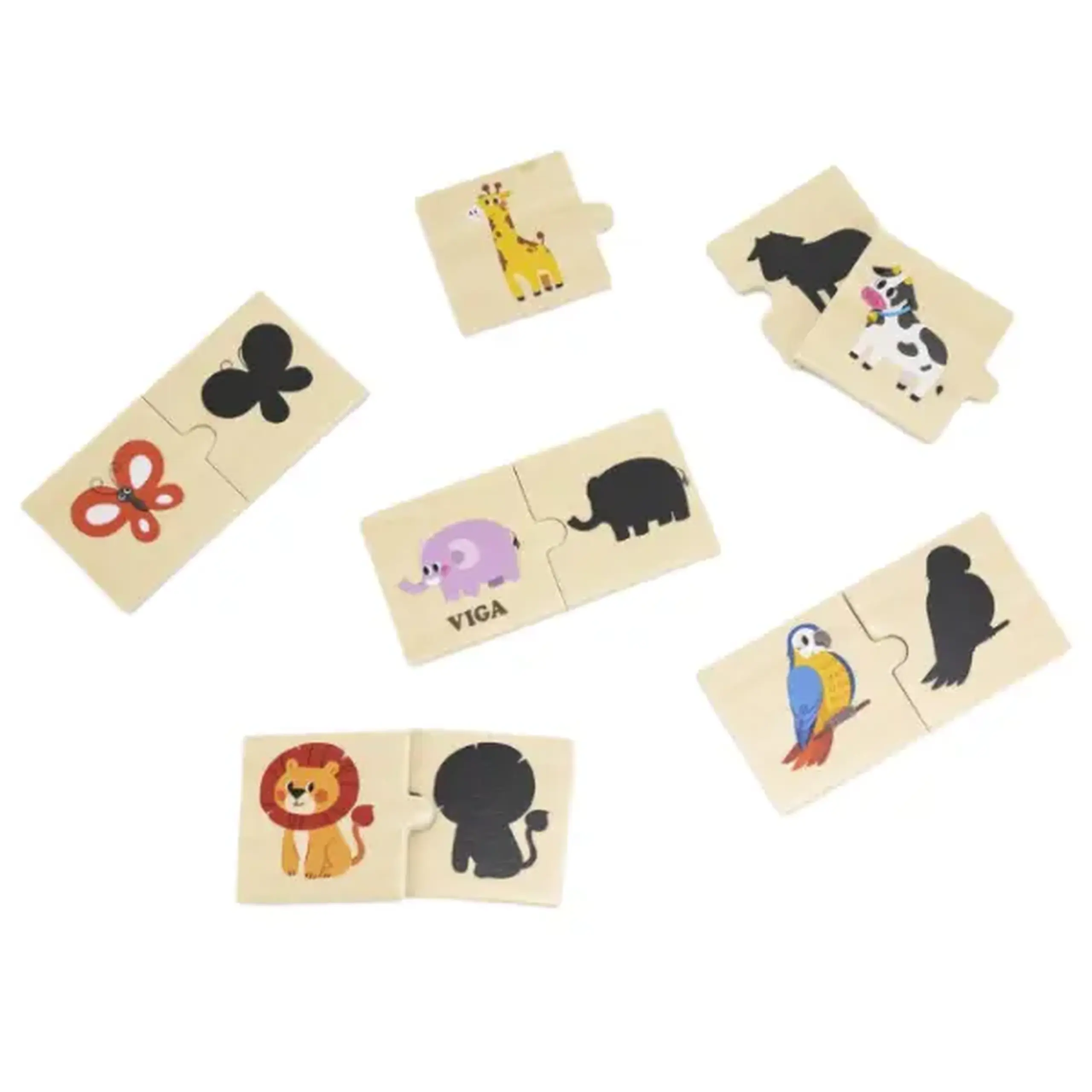 Joc logic de puzzle "Animale", 24 piese