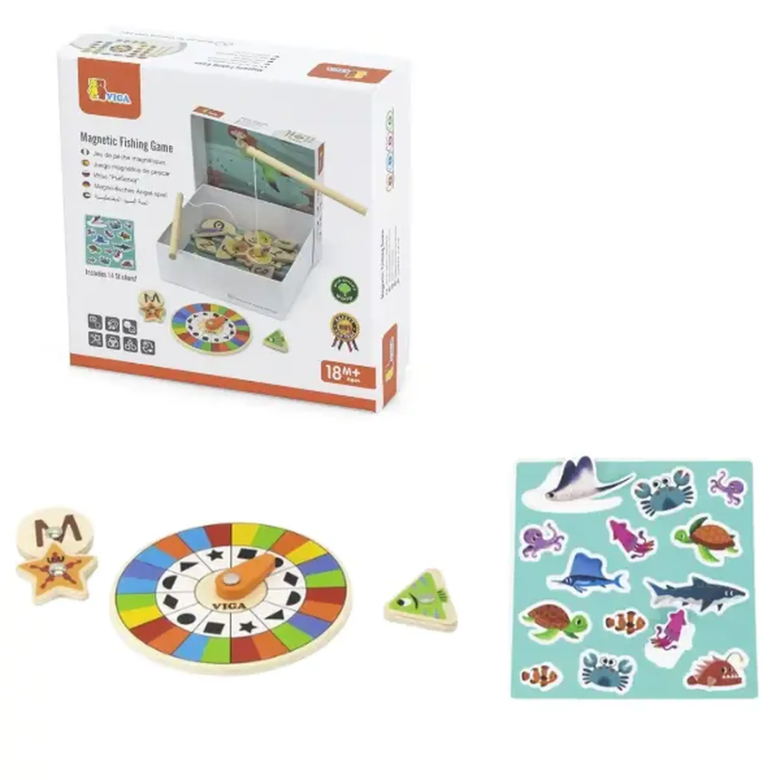 Joc magnetic "Pescuit", (30 de piese)