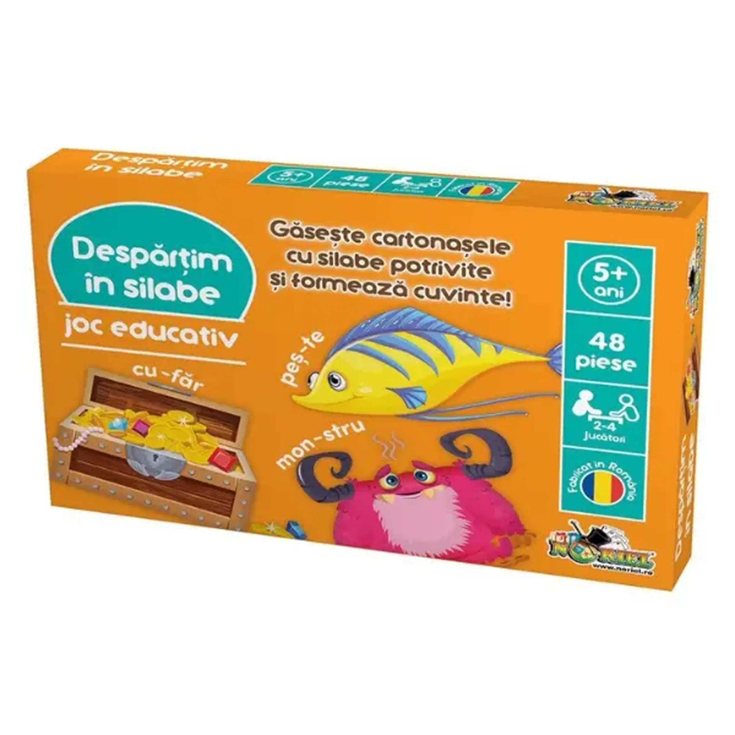 Joc educativ "Despărțim în silabe", (ro)