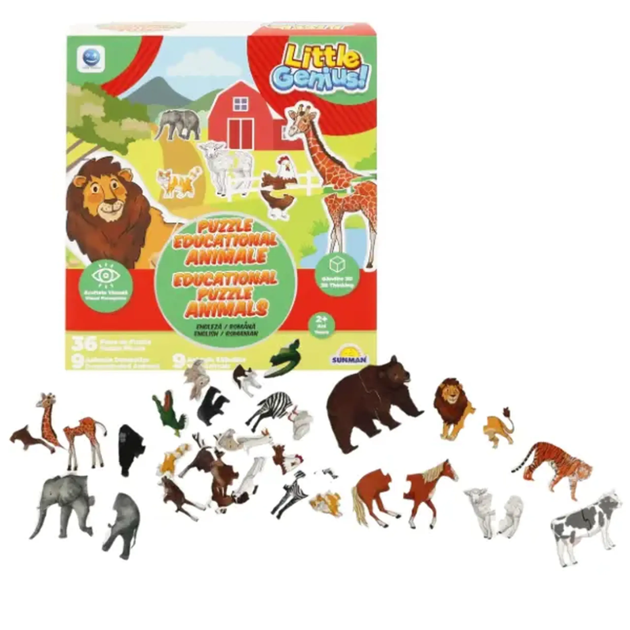 Puzzle "Animale", 36 piese, Smile Games