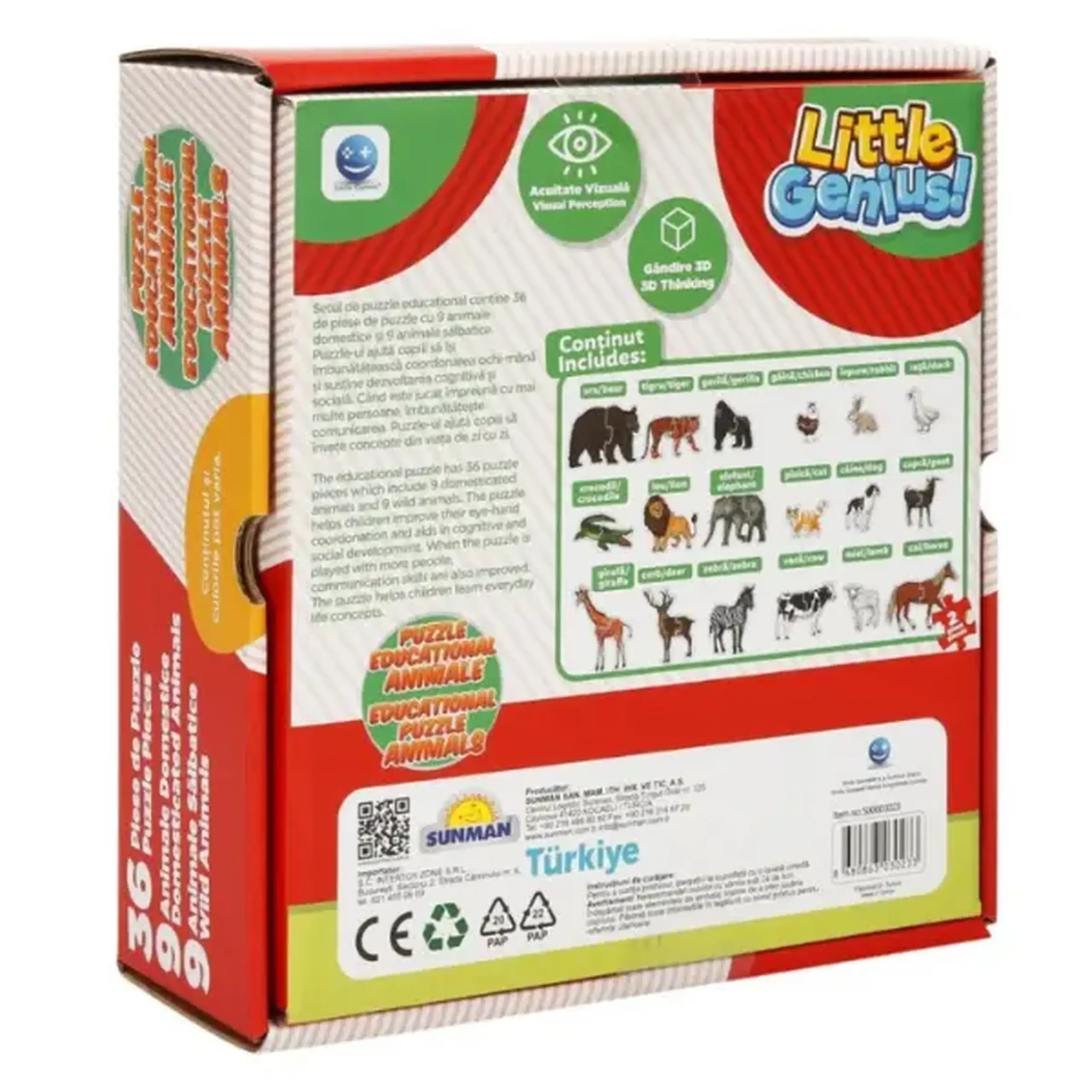 Puzzle "Animale", 36 piese, Smile Games