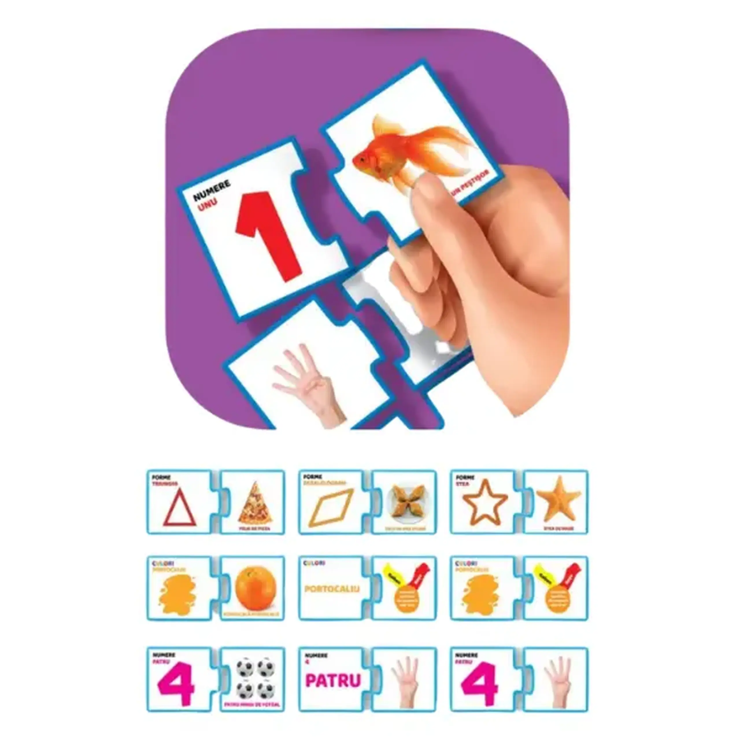Puzzle "Numere-culori-forme", (ro), Smile Games