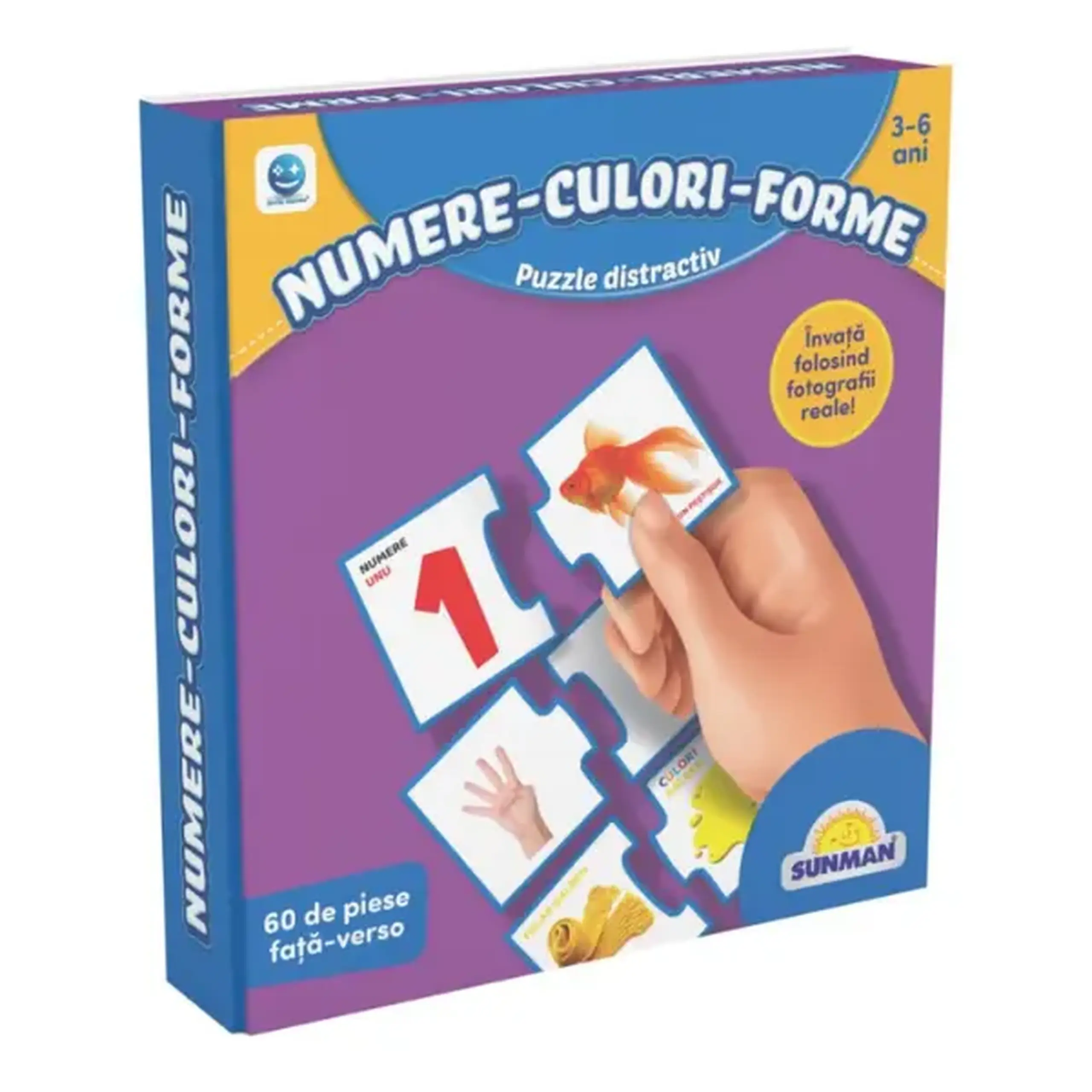 Puzzle "Numere-culori-forme", (ro), Smile Games