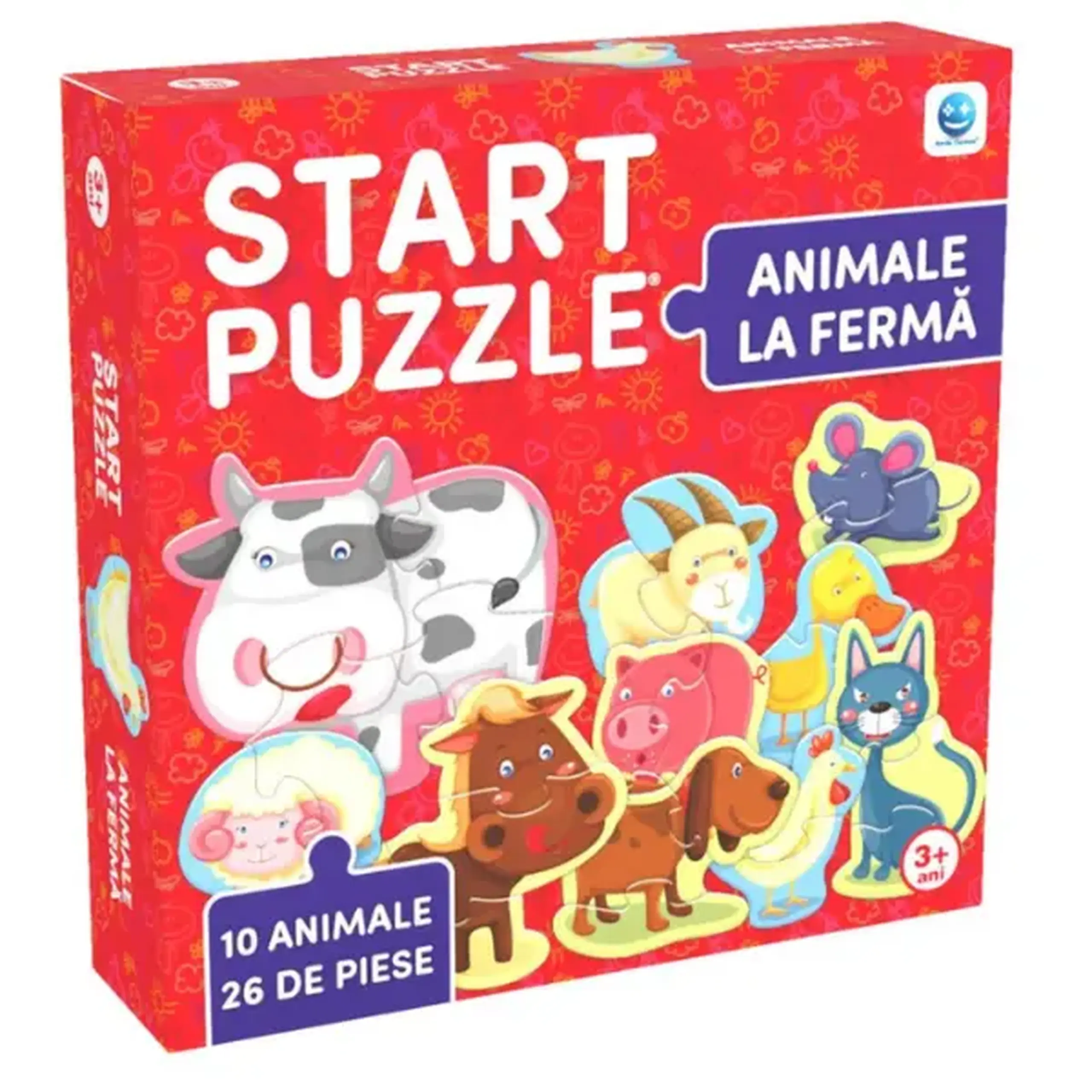 Puzzle "Animale la fermă", (ro), Smile Games
