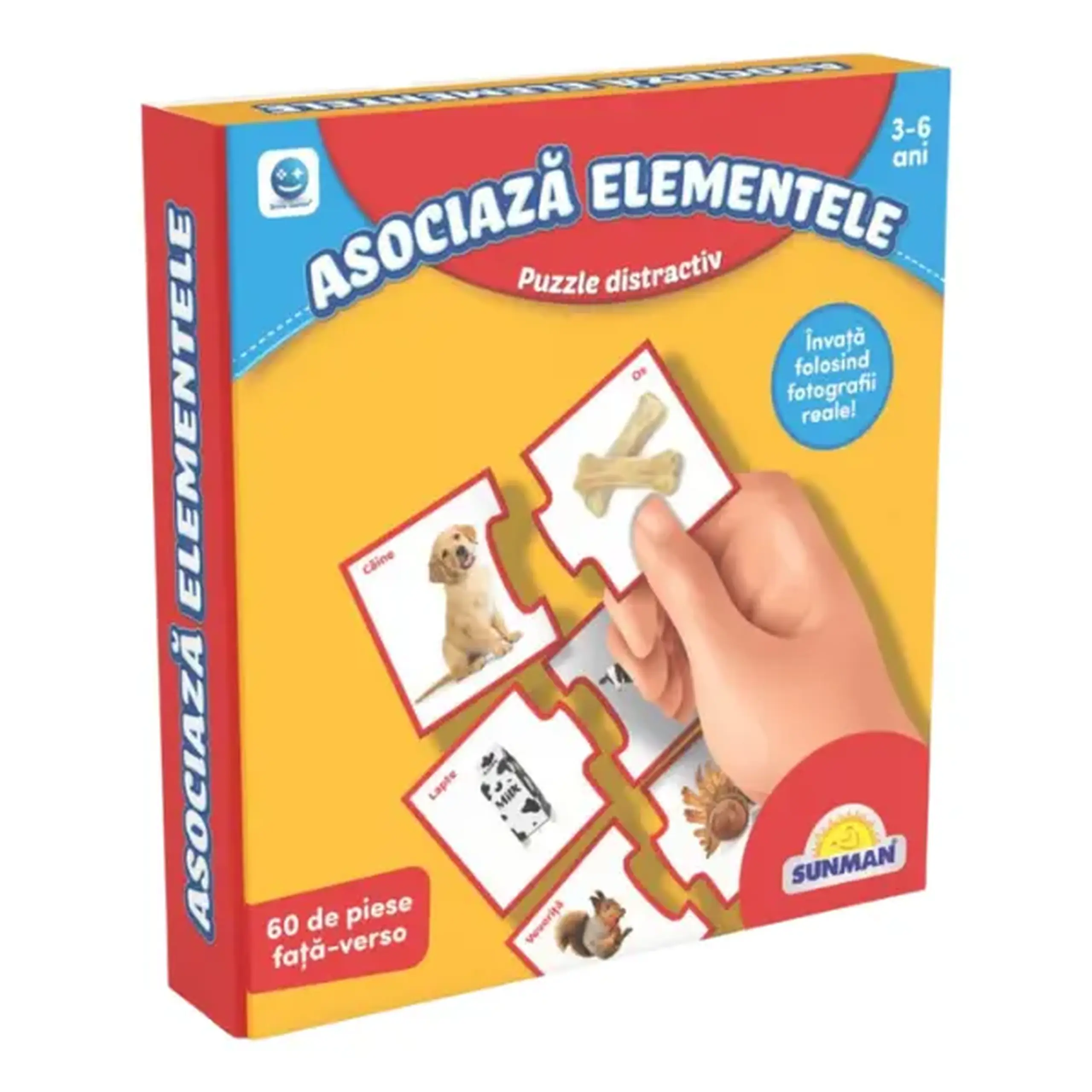 Puzzle "Învățăm asocierea elementelor", (ro), Smile Games