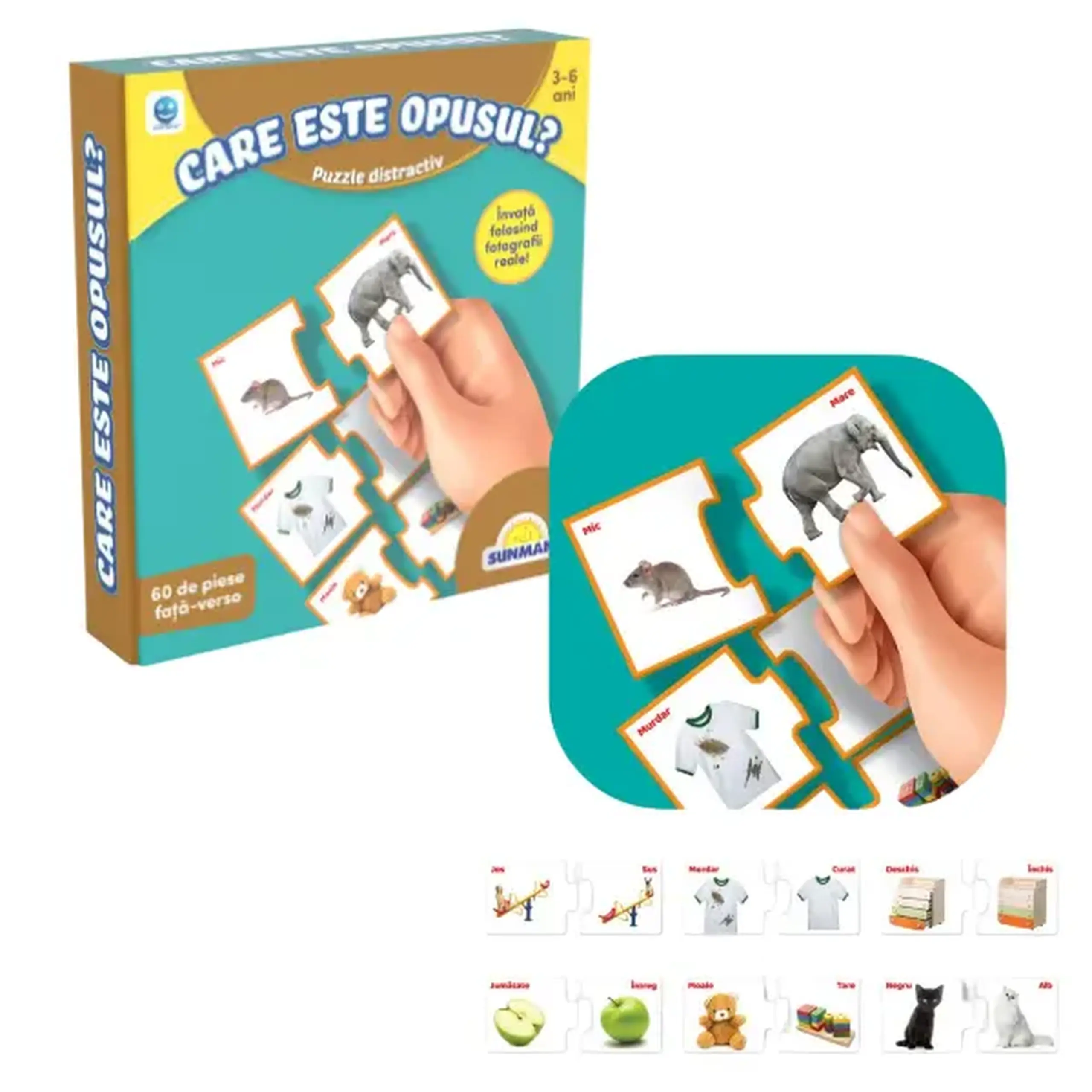 Puzzle "Învățăm opozițiile", (ro), Smile Games