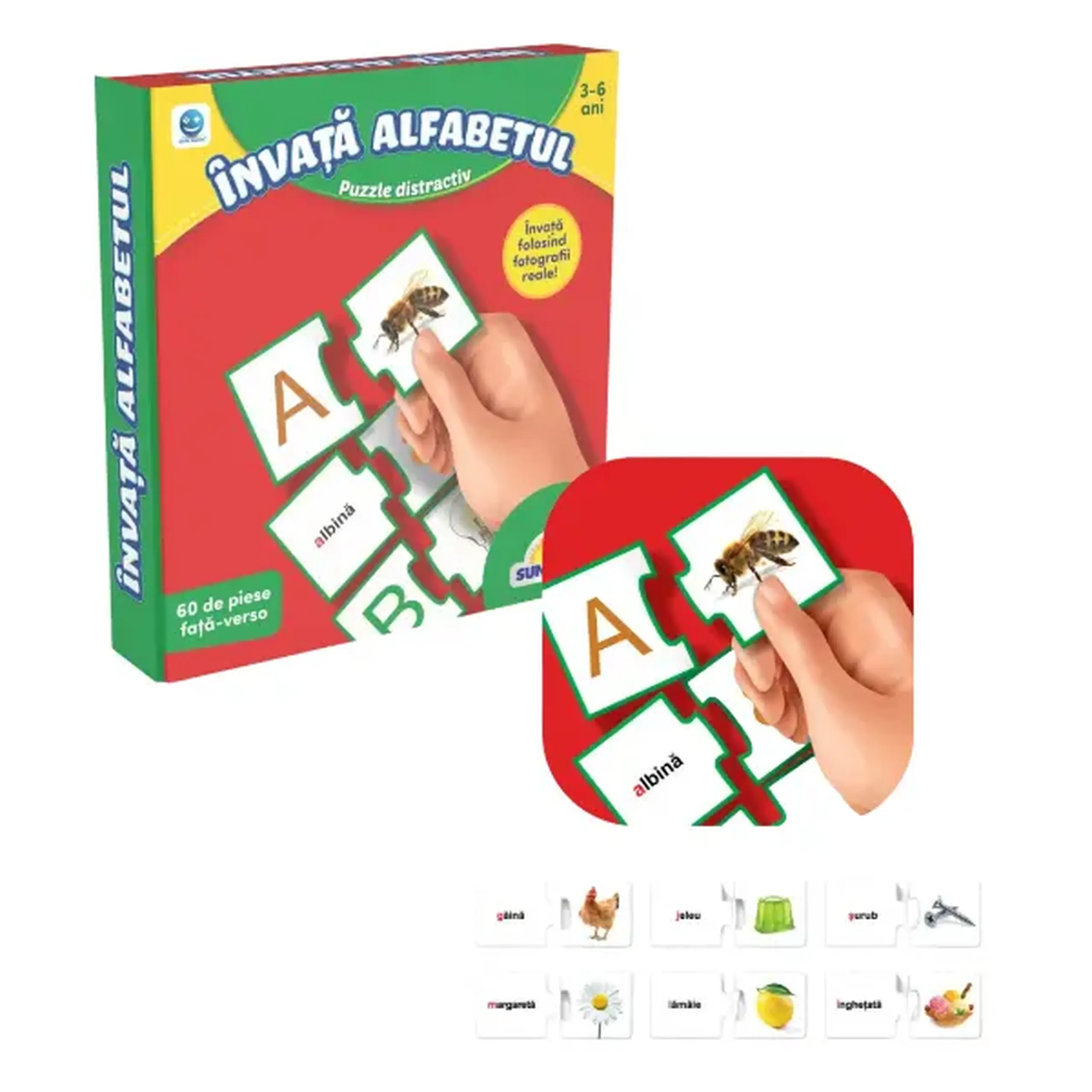 Puzzle "Învață alfabetul", (ro), Smile Games