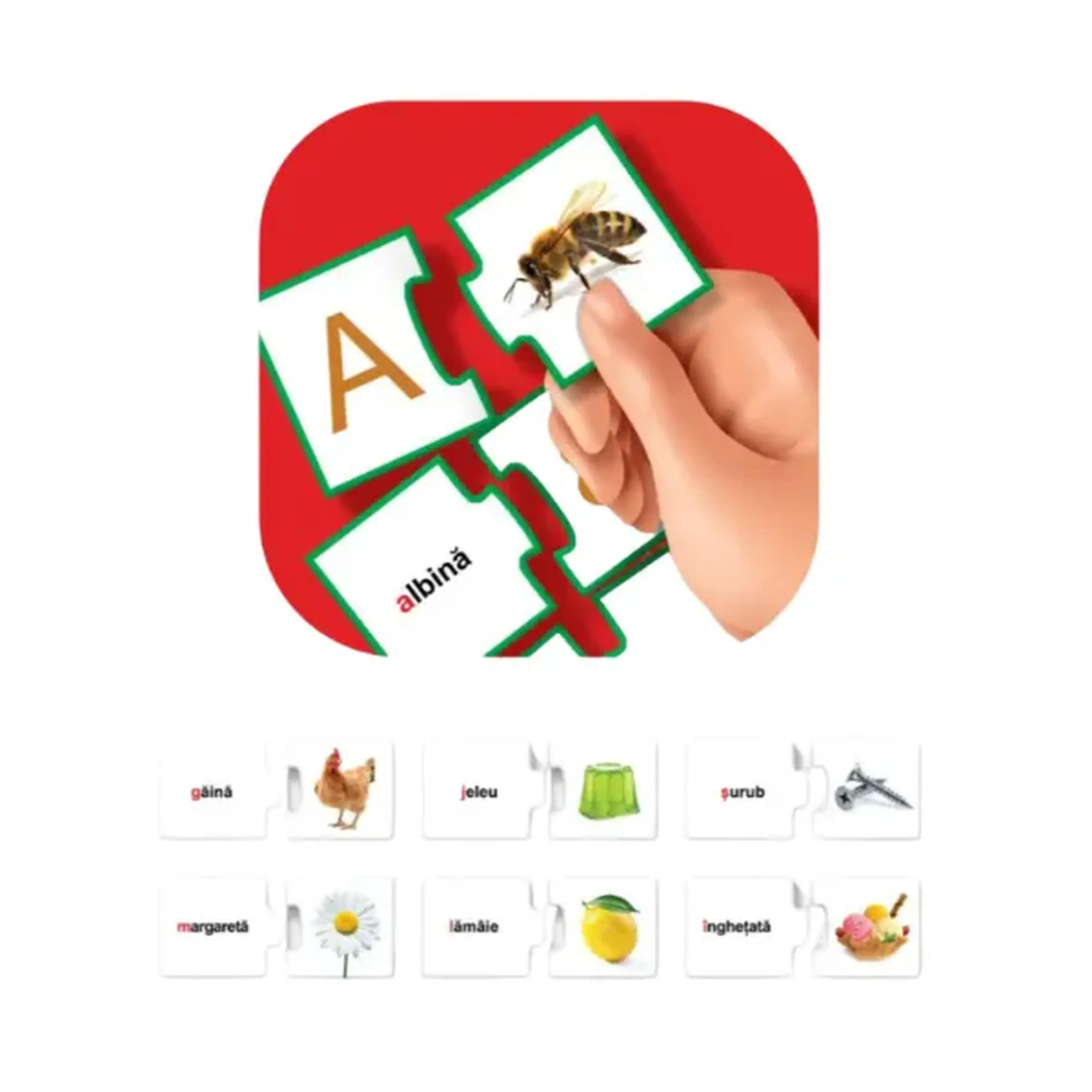 Puzzle "Învață alfabetul", (ro), Smile Games