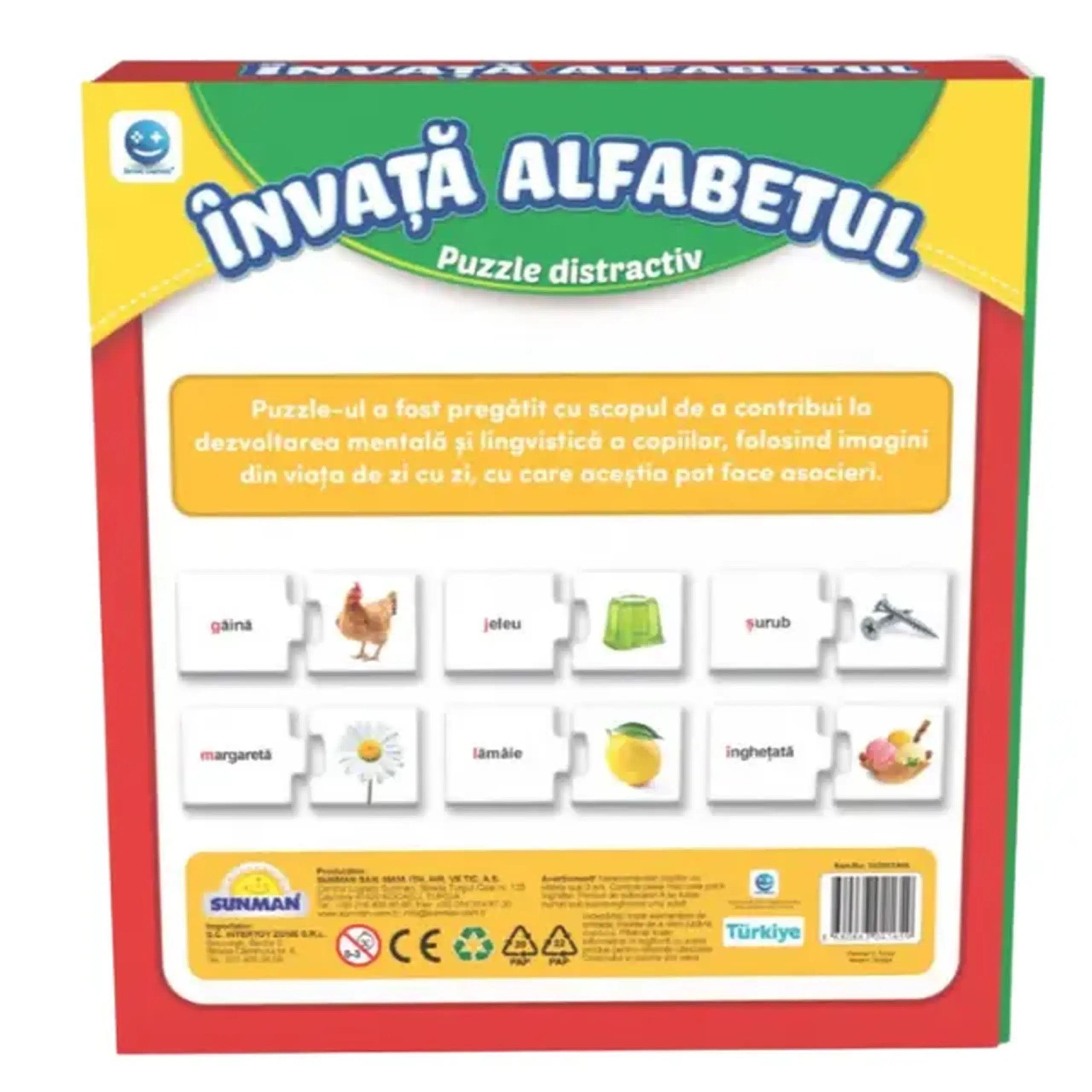 Puzzle "Învață alfabetul", (ro), Smile Games