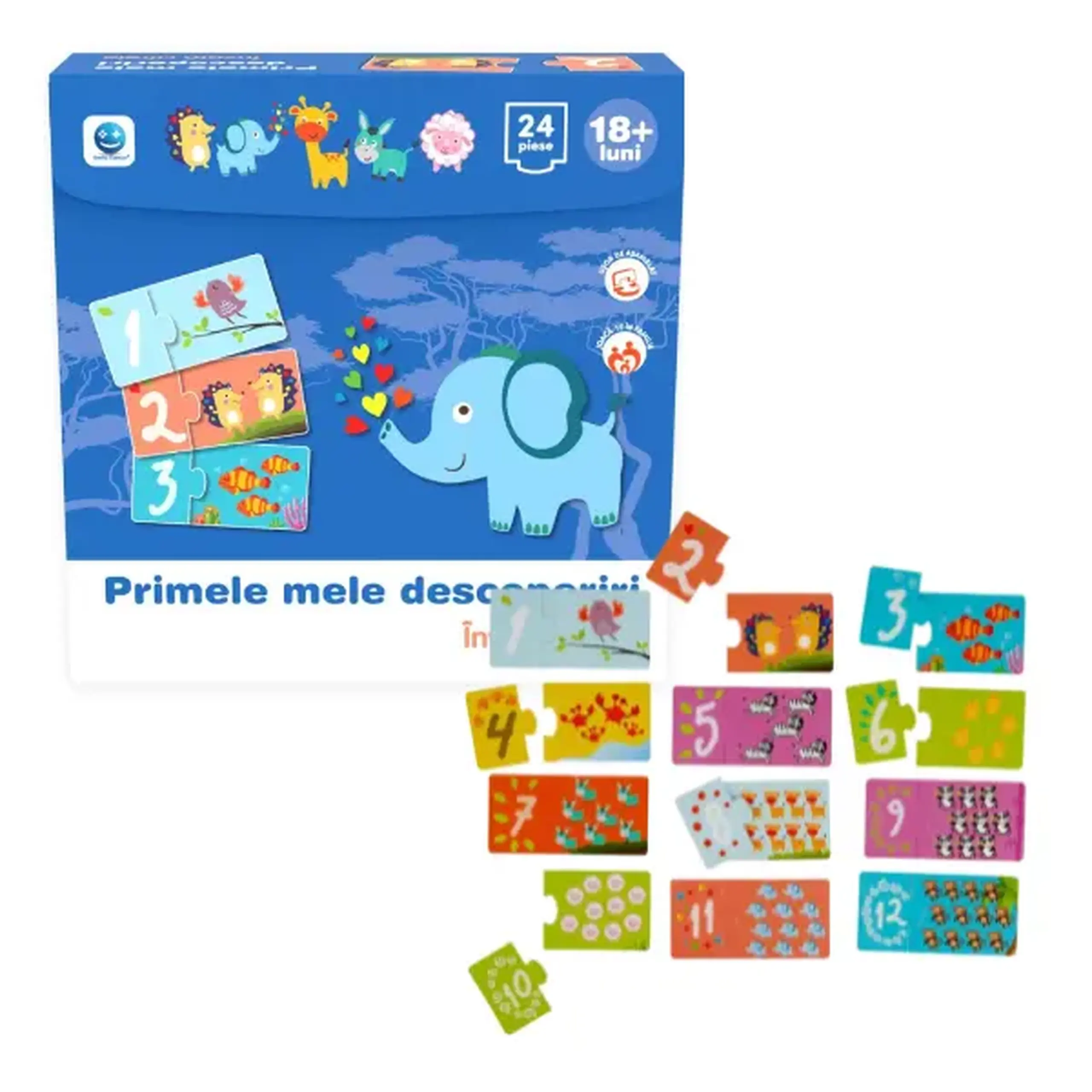 Puzzle "Primele mele descoperiri: Învață cifrele", (ro), Smile Games