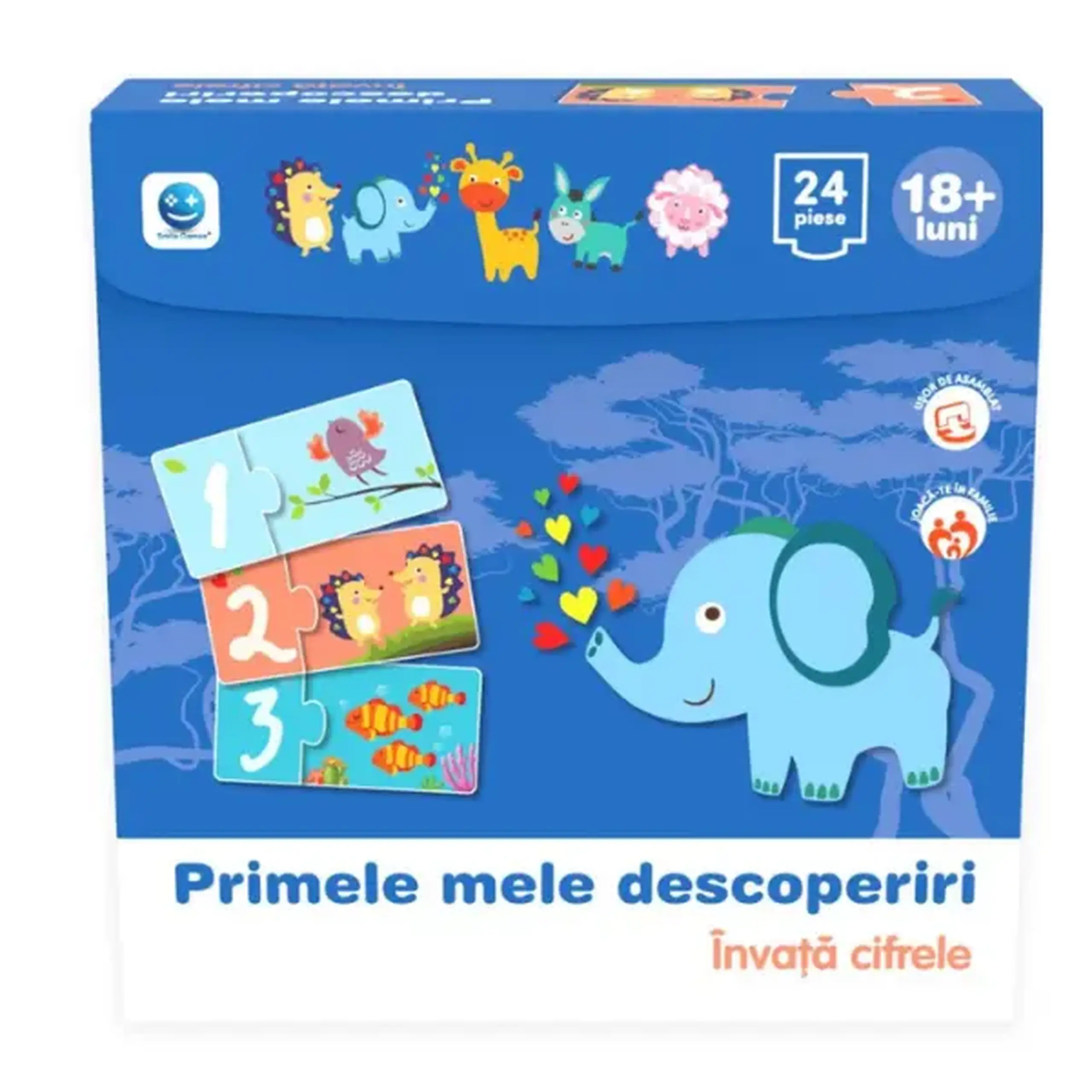 Puzzle "Primele mele descoperiri: Învață cifrele", (ro), Smile Games