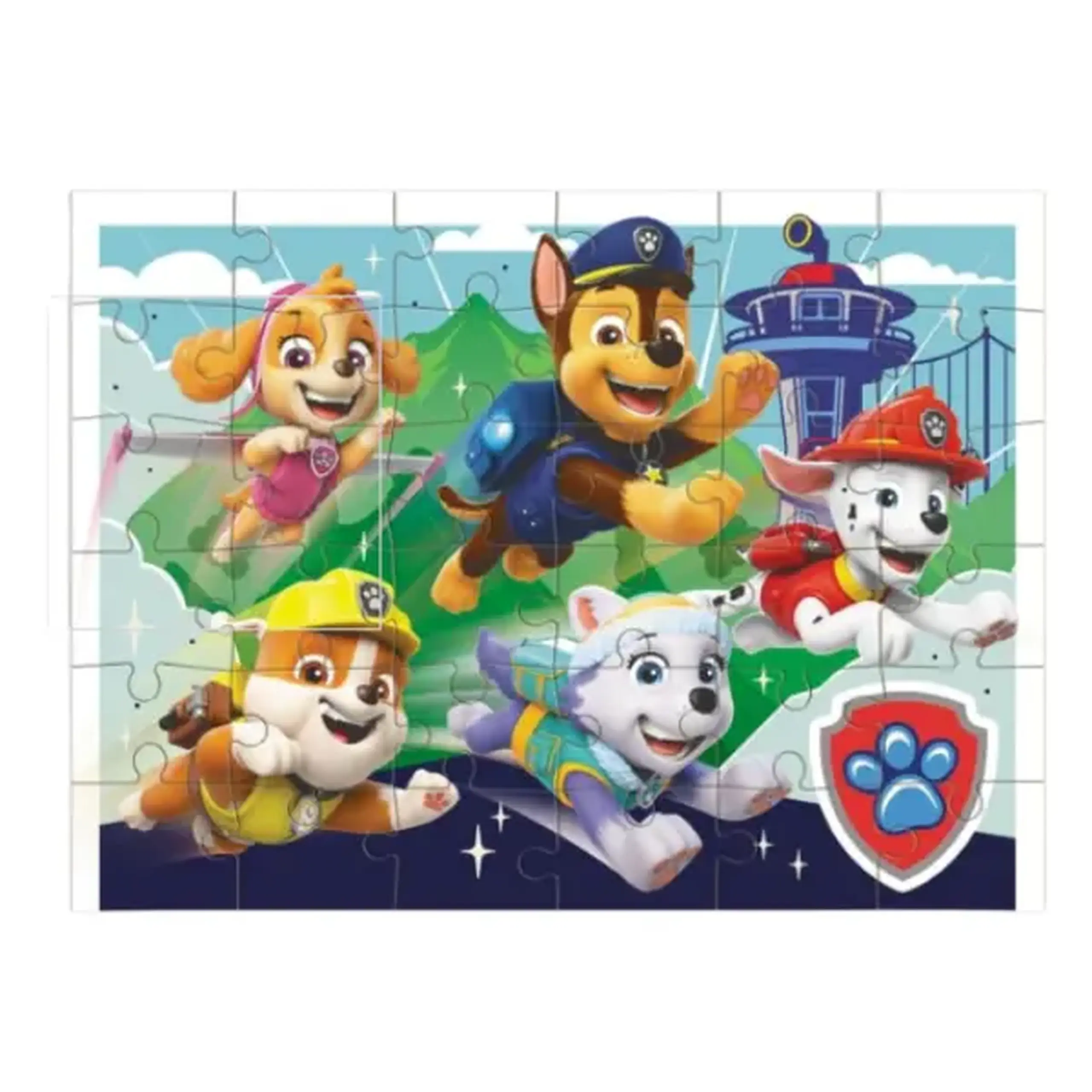 Puzzle 2 în 1 "Cățeluși atât de buni", seria Patrula cățelușilor, 24 și 36 elem.