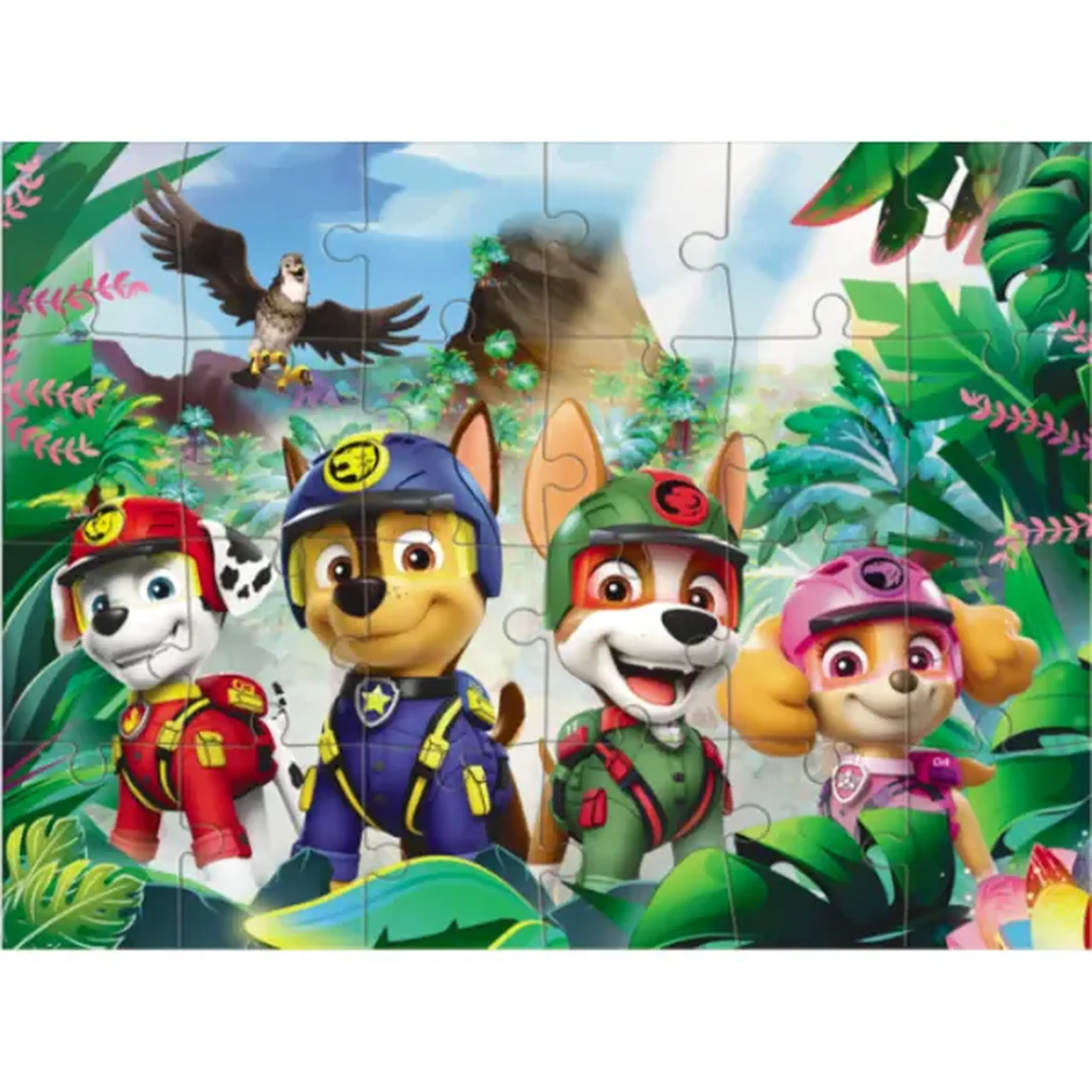 Puzzle "Aventuri în Junglă, 2 în 1", seria Patrula cățelușilor, 60 elem.