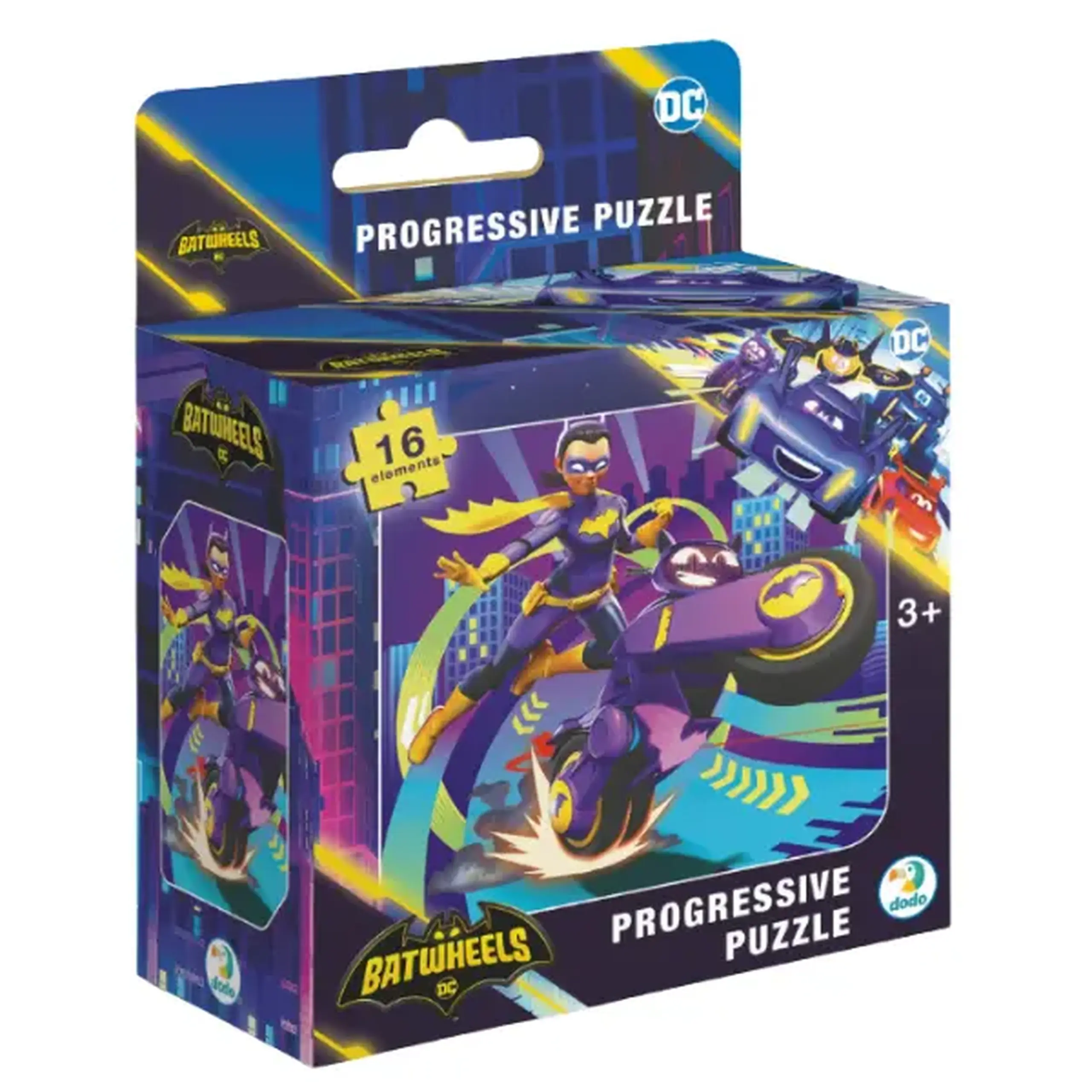Puzzle "Batwheels: Motocicleta Batgirl Bibi", seria Progressive, 16 el.