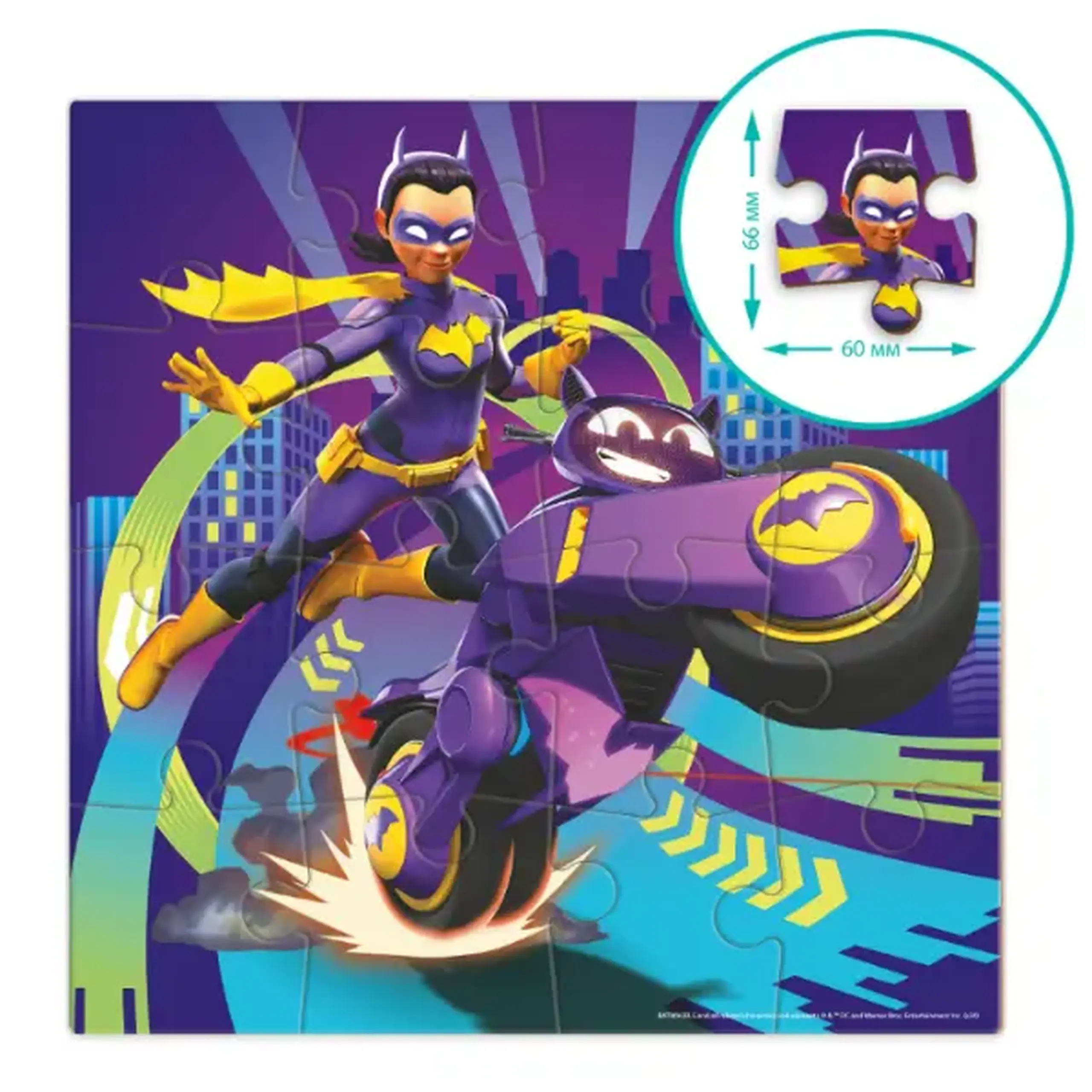 Puzzle "Batwheels: Motocicleta Batgirl Bibi", seria Progressive, 16 el.