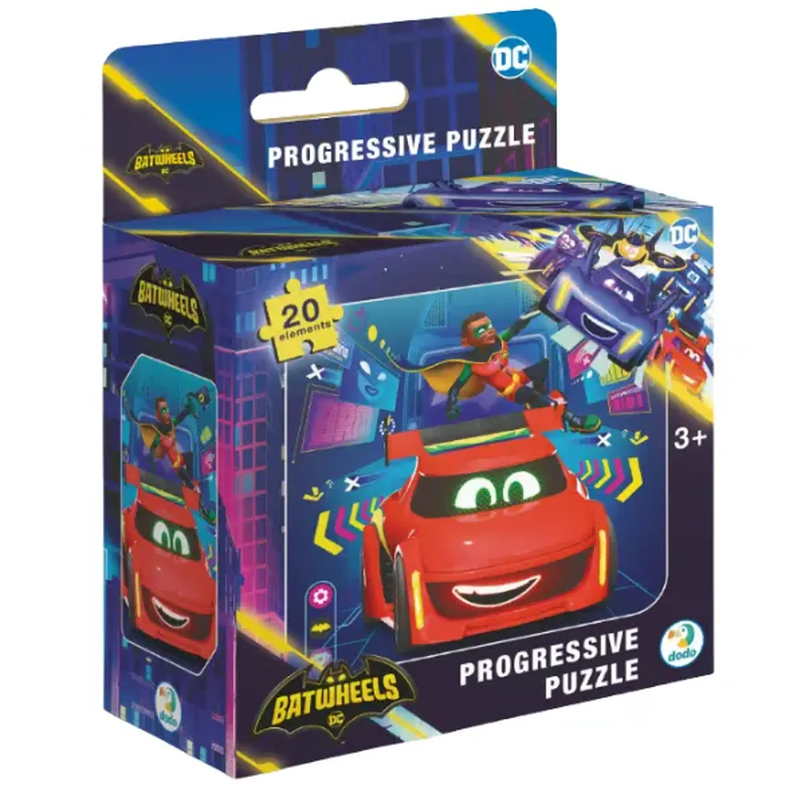 Puzzle "Batwheels: Pasărea Roșie Red", seria Progressive, 20 el.