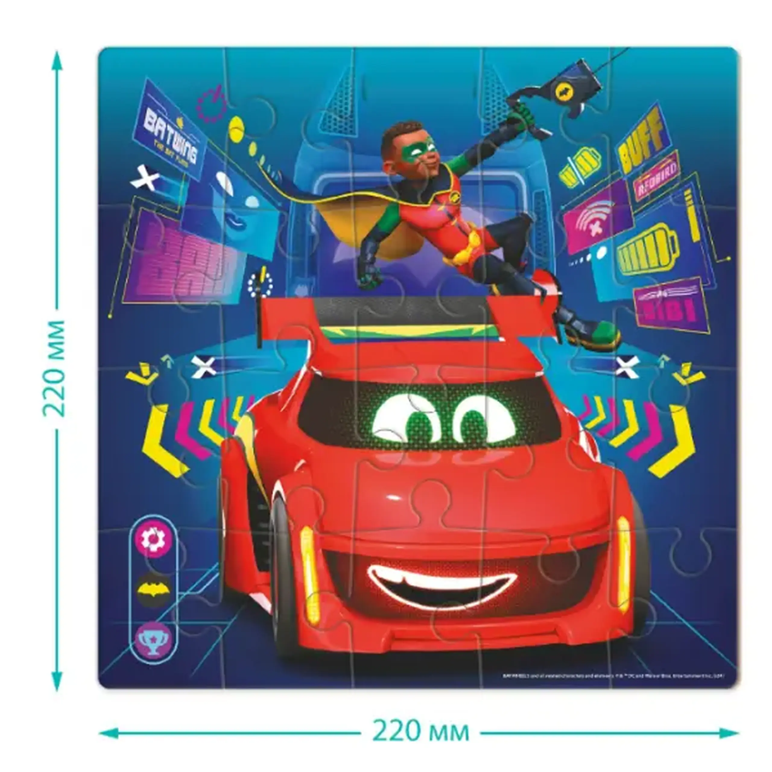 Puzzle "Batwheels: Pasărea Roșie Red", seria Progressive, 20 el.