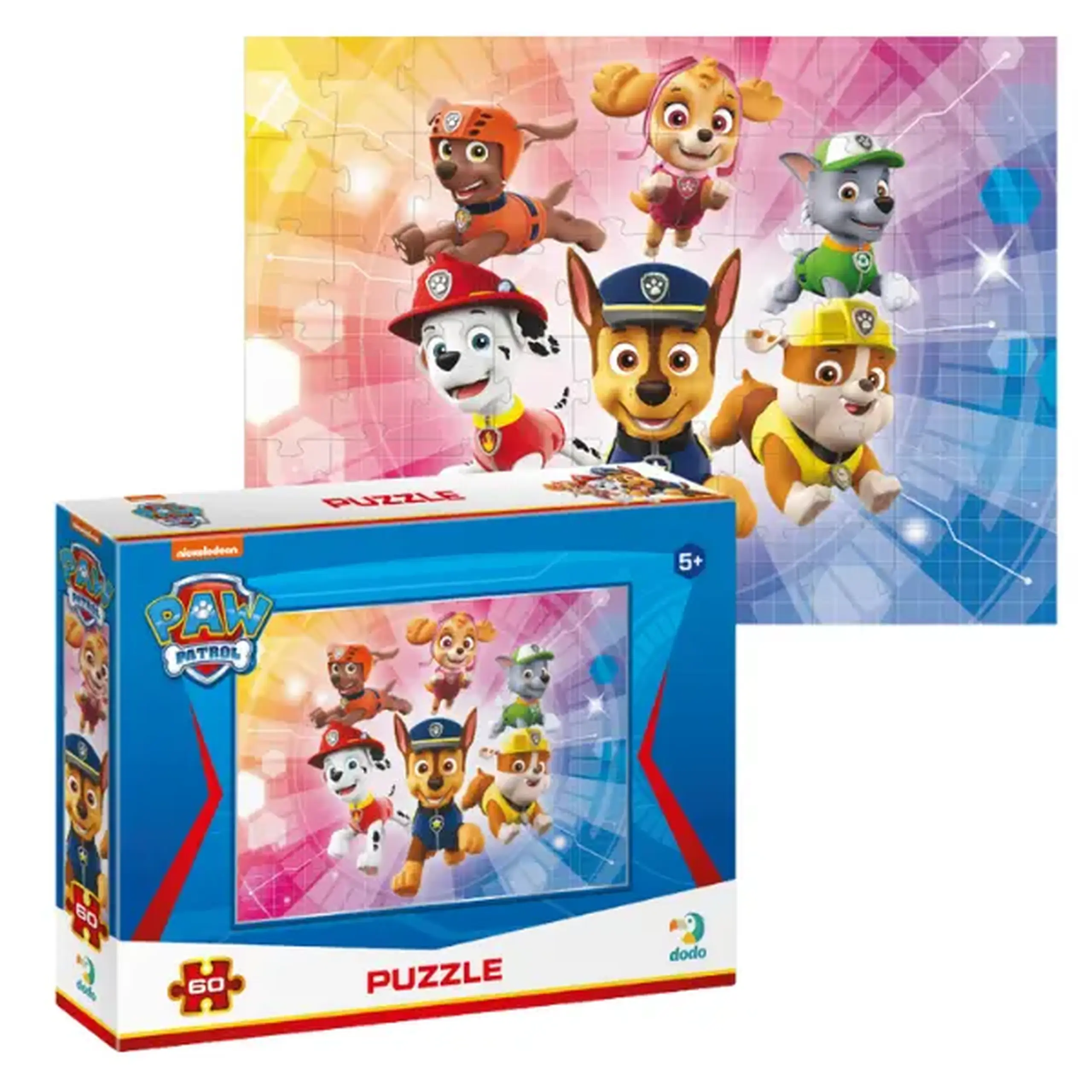 Puzzle "Echipa de salvare", seria Patrula cățelușilor, 60 elem.