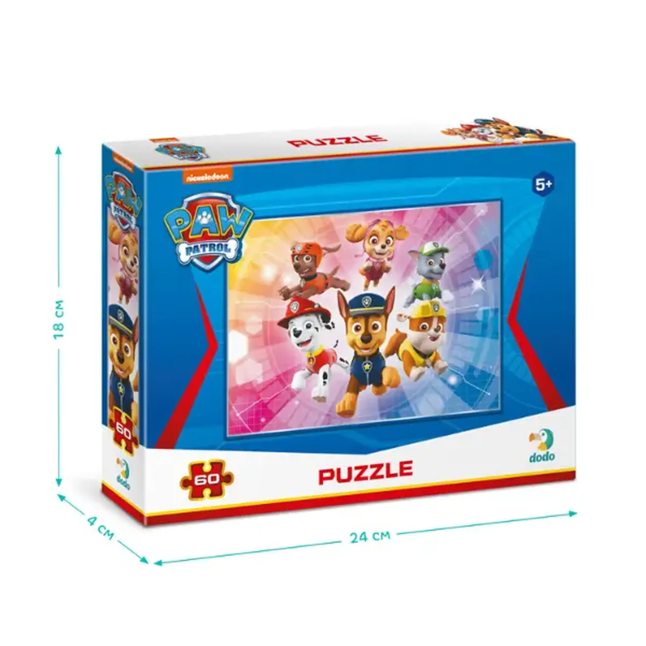 Puzzle "Echipa de salvare", seria Patrula cățelușilor, 60 elem.