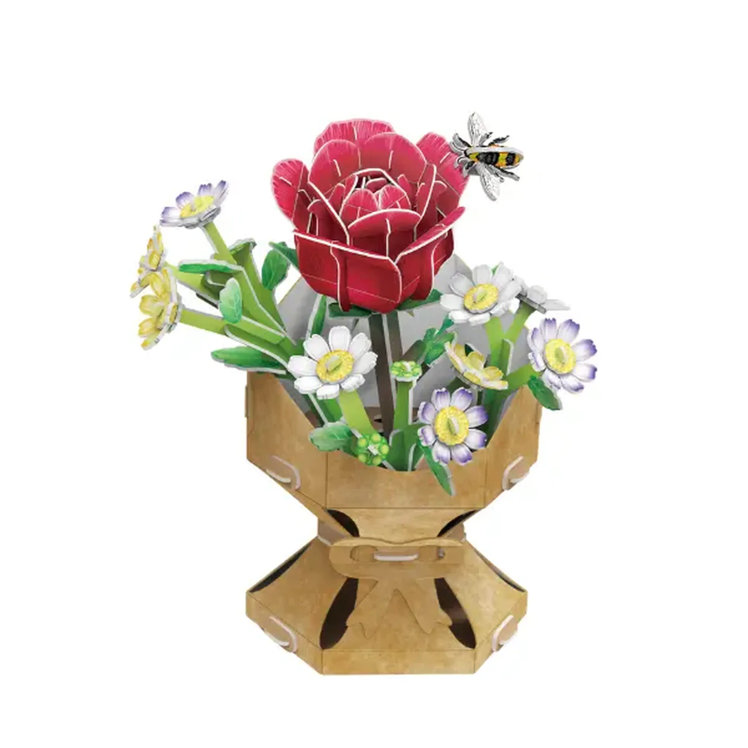 3D puzzle "Buchet de flori – Trandafir", 120 elem.